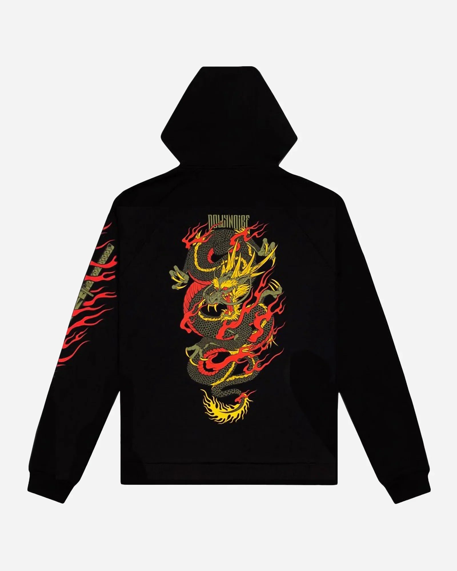 Dollynoire Ryu Dragon Japan Hoodie Black - Dolly Noire Milano