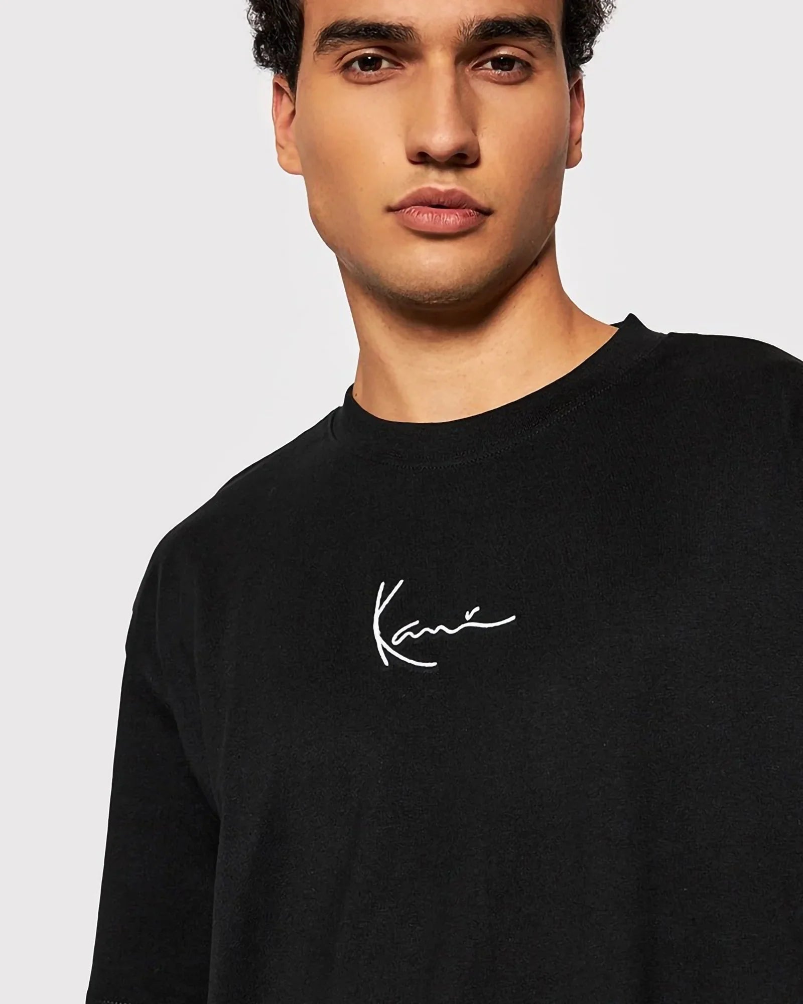 Karl Kani Camiseta para hombre KM TE011 023 16 Small Signature Essential, marrón, M Karl Kani Camiseta para hombre KM TE011 023 16 Small Signature Essential, marrón, M