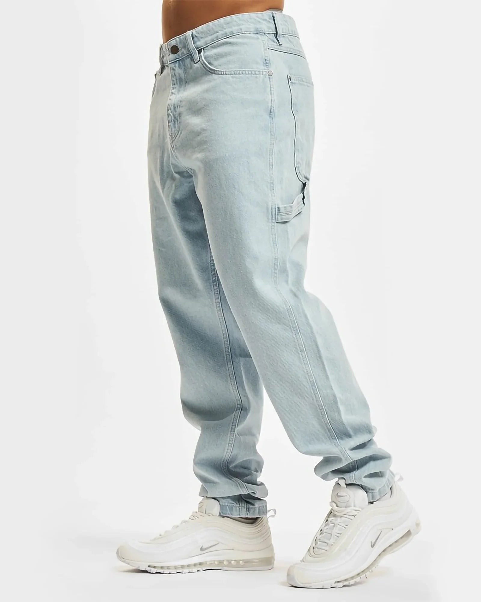 Karl Kani Kk Retro Tapered Workwear Denim Bleached Blue