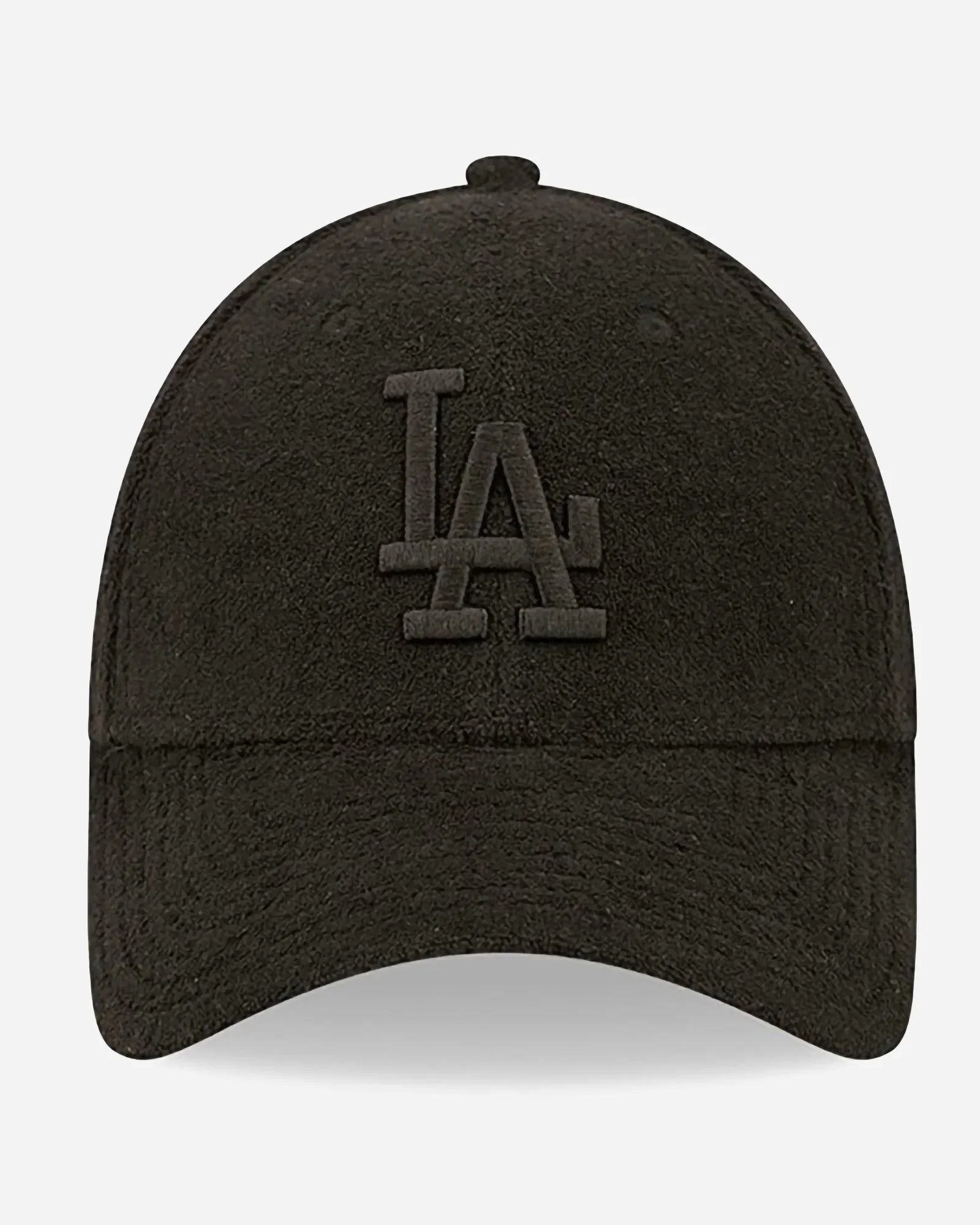 New Era 9forty Towelling Los Angeles Dodgers Black On Black
