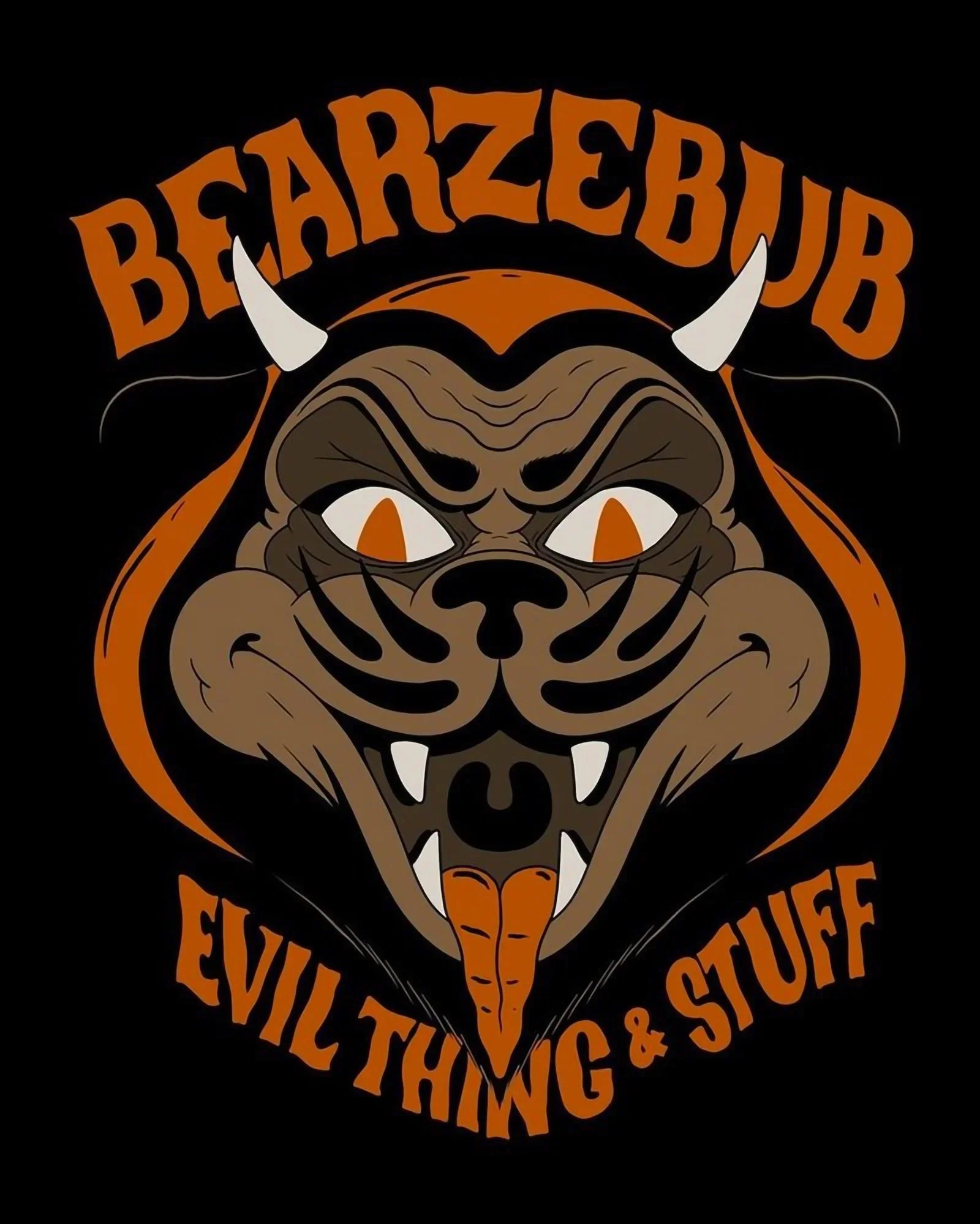 The Dudes Bearzebub Crewneck Black