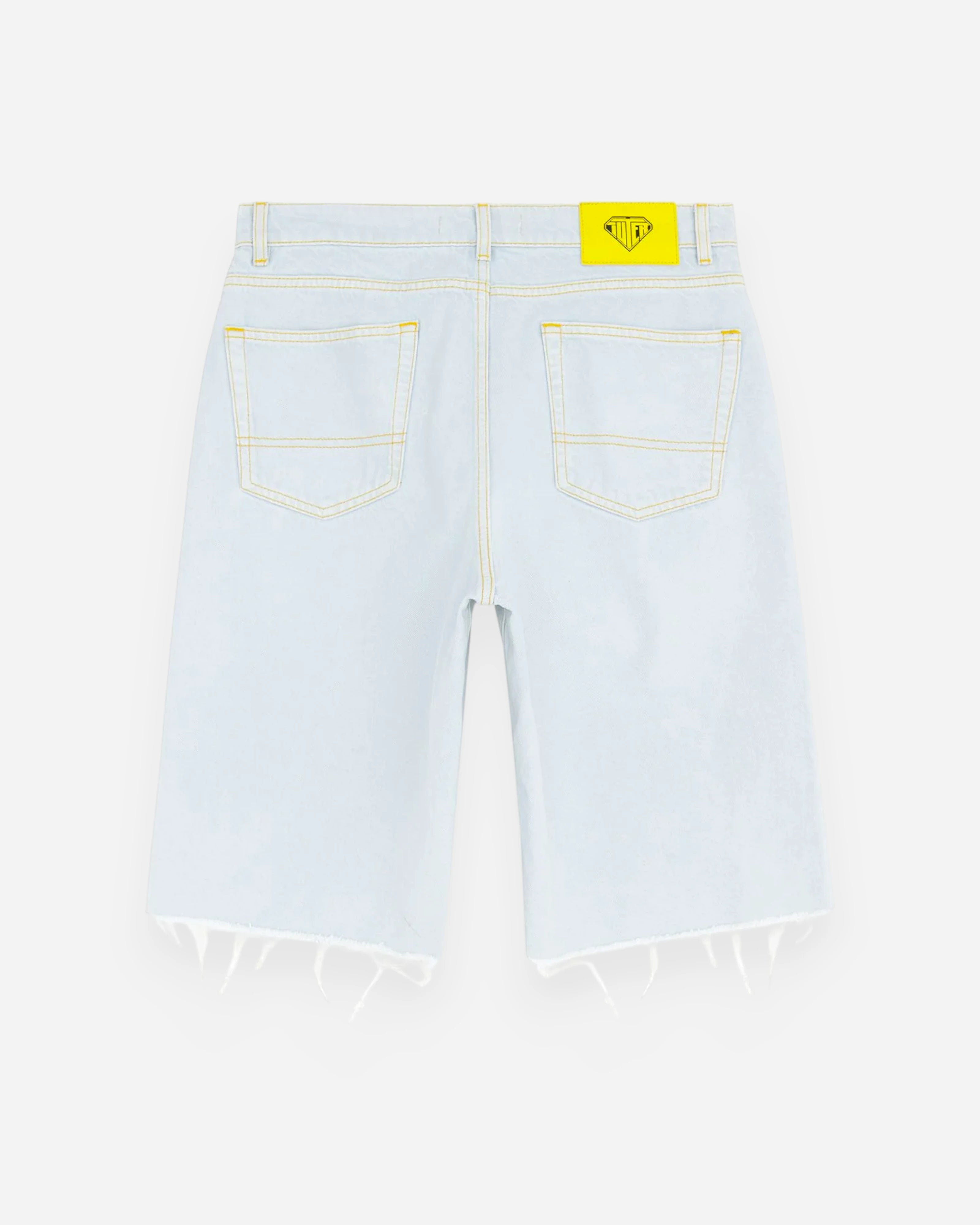 Iuter Stonewashed Fringed Baggy Denim Shorts Stone Wash