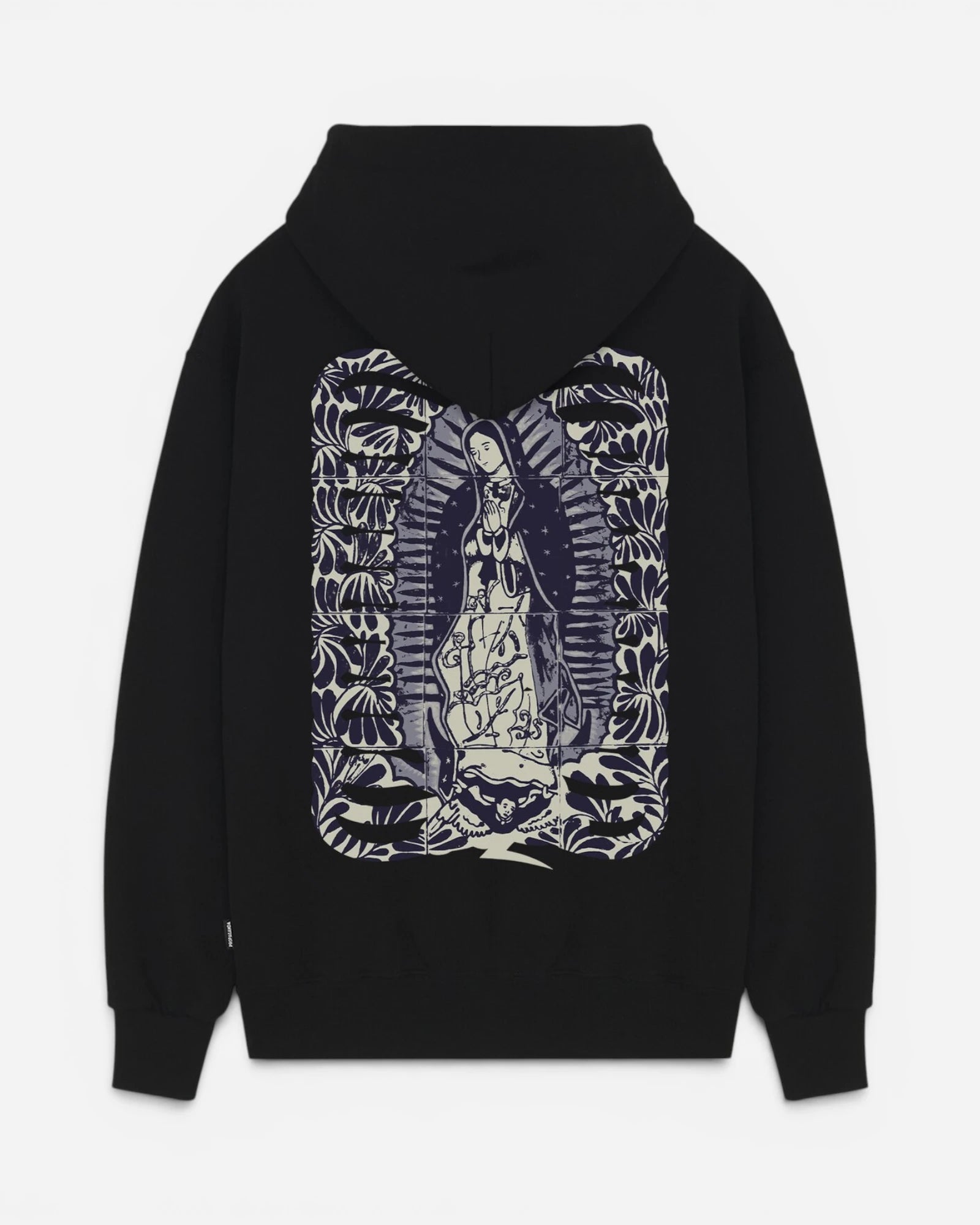 Hoodie Ribs Delft Black
