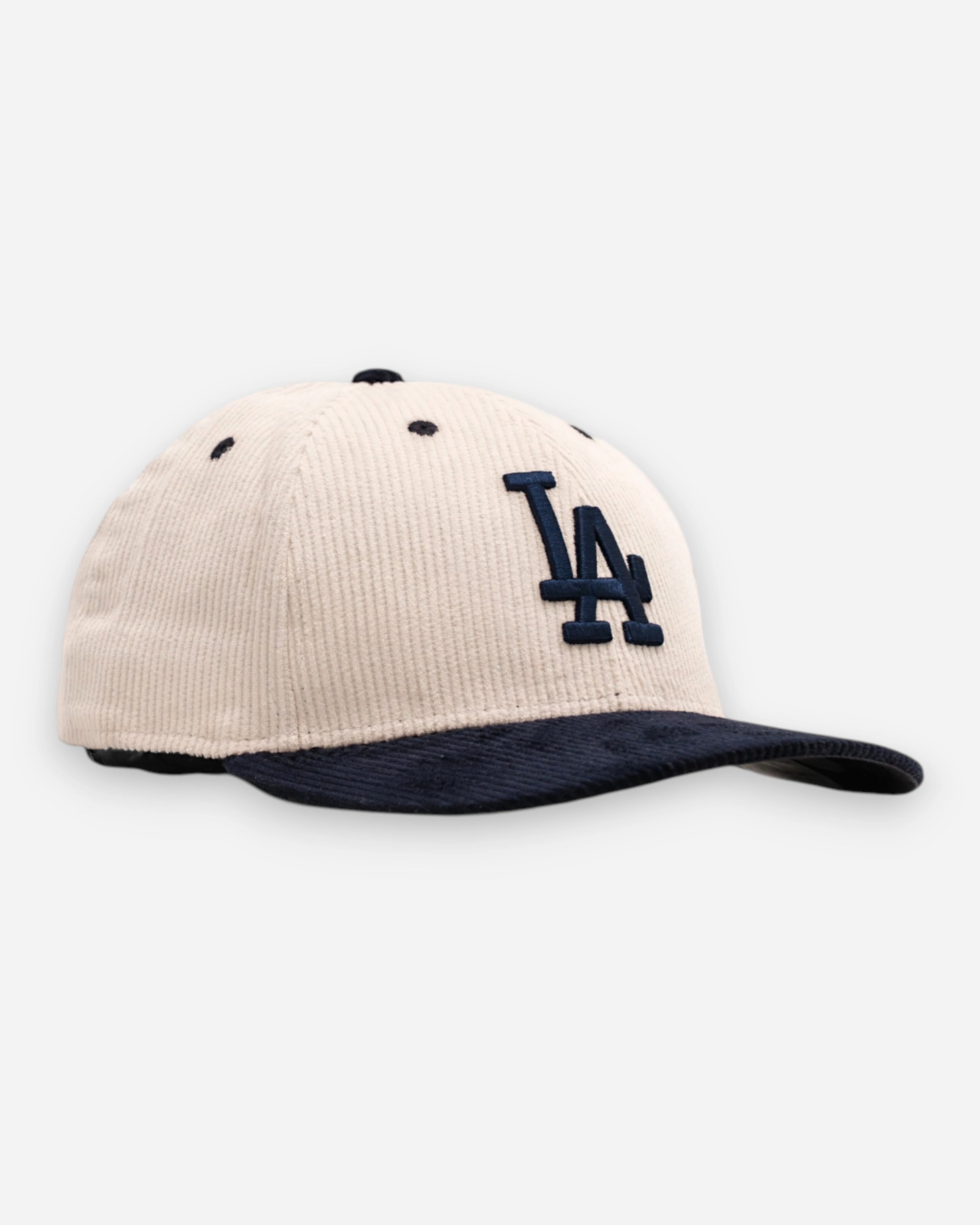 59FIFTY Los Angeles Dodgers MLB Cord Low Profile White Dark Blue
