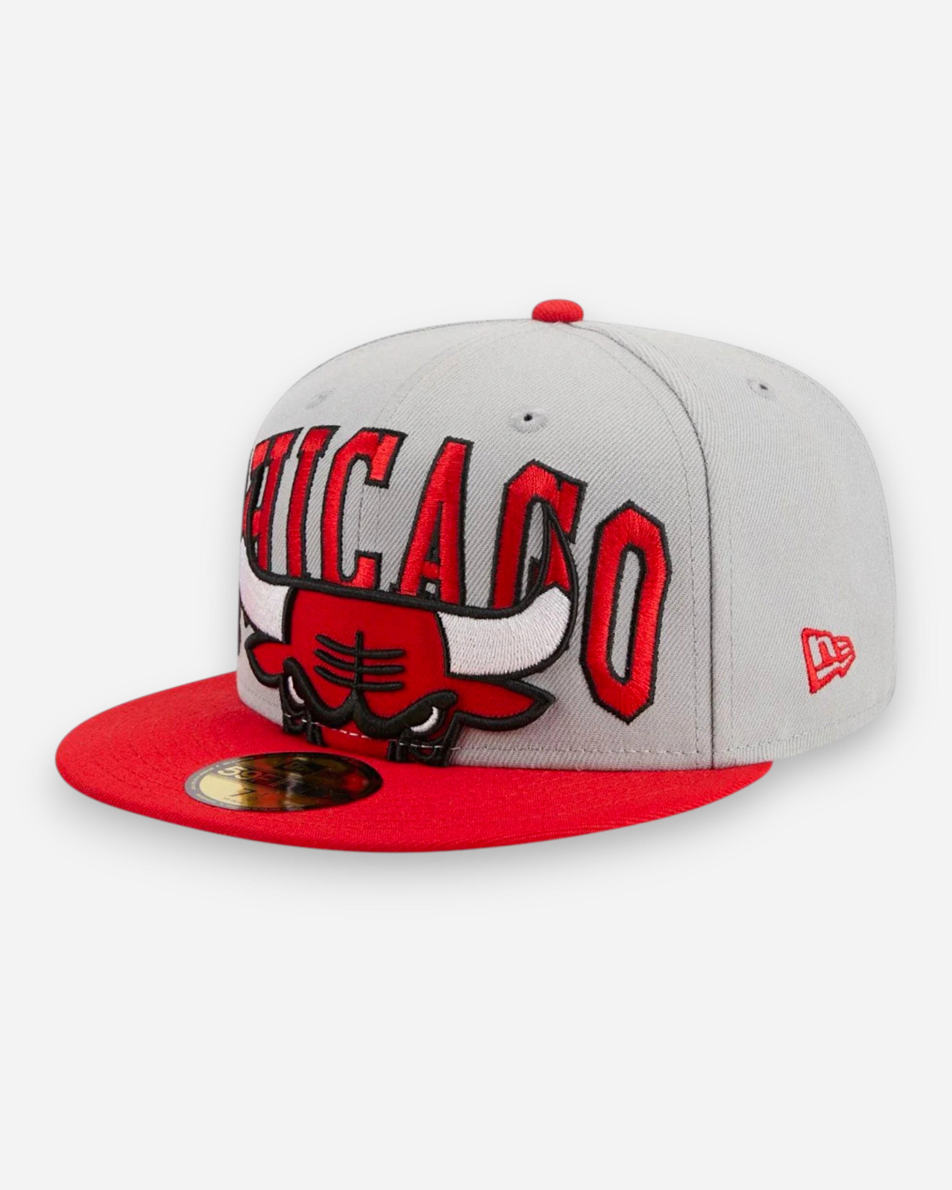 59FIFTY NBA Chicago Bulls Large Logo Cropped Grey