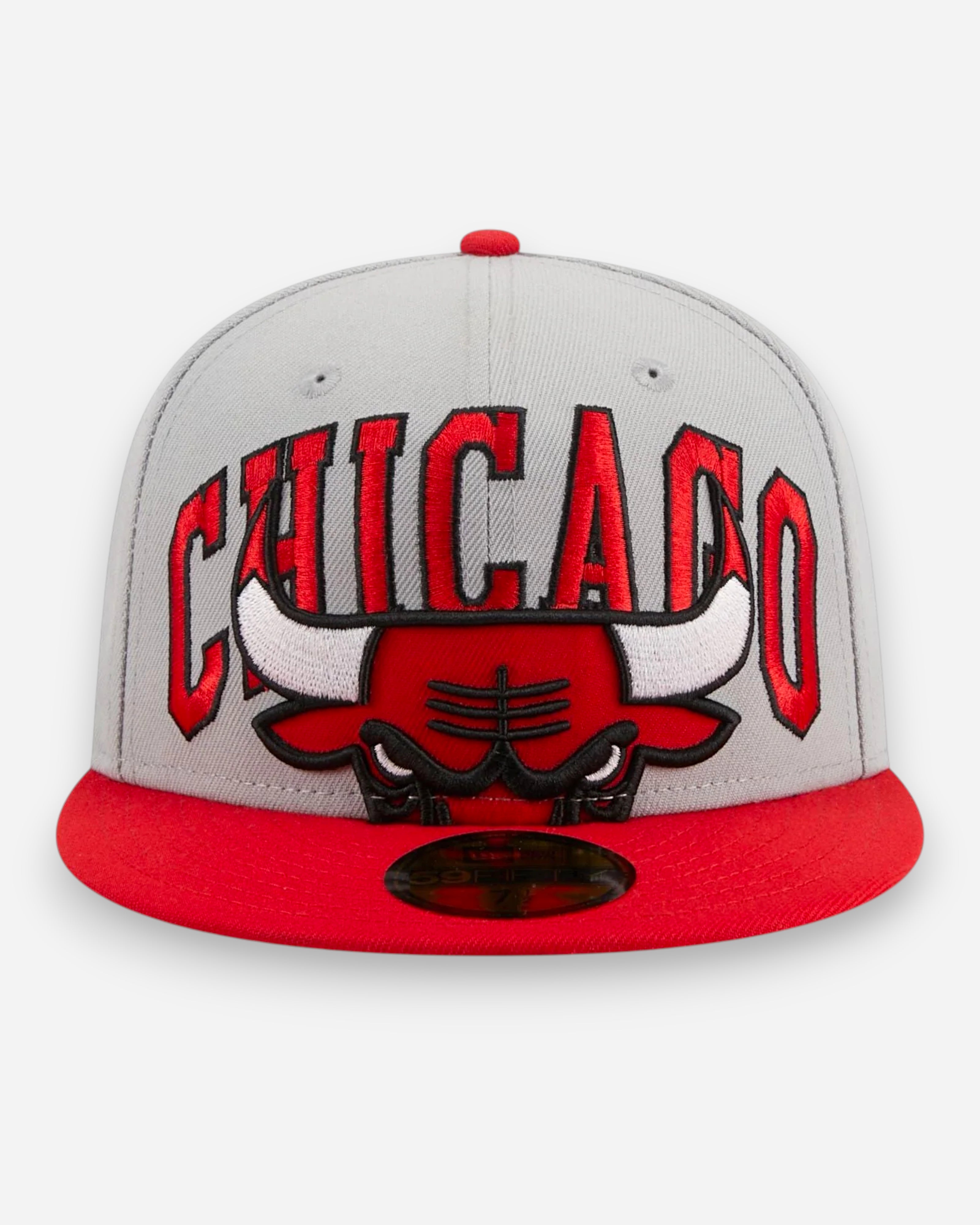 59FIFTY NBA Chicago Bulls Large Logo Cropped Grey