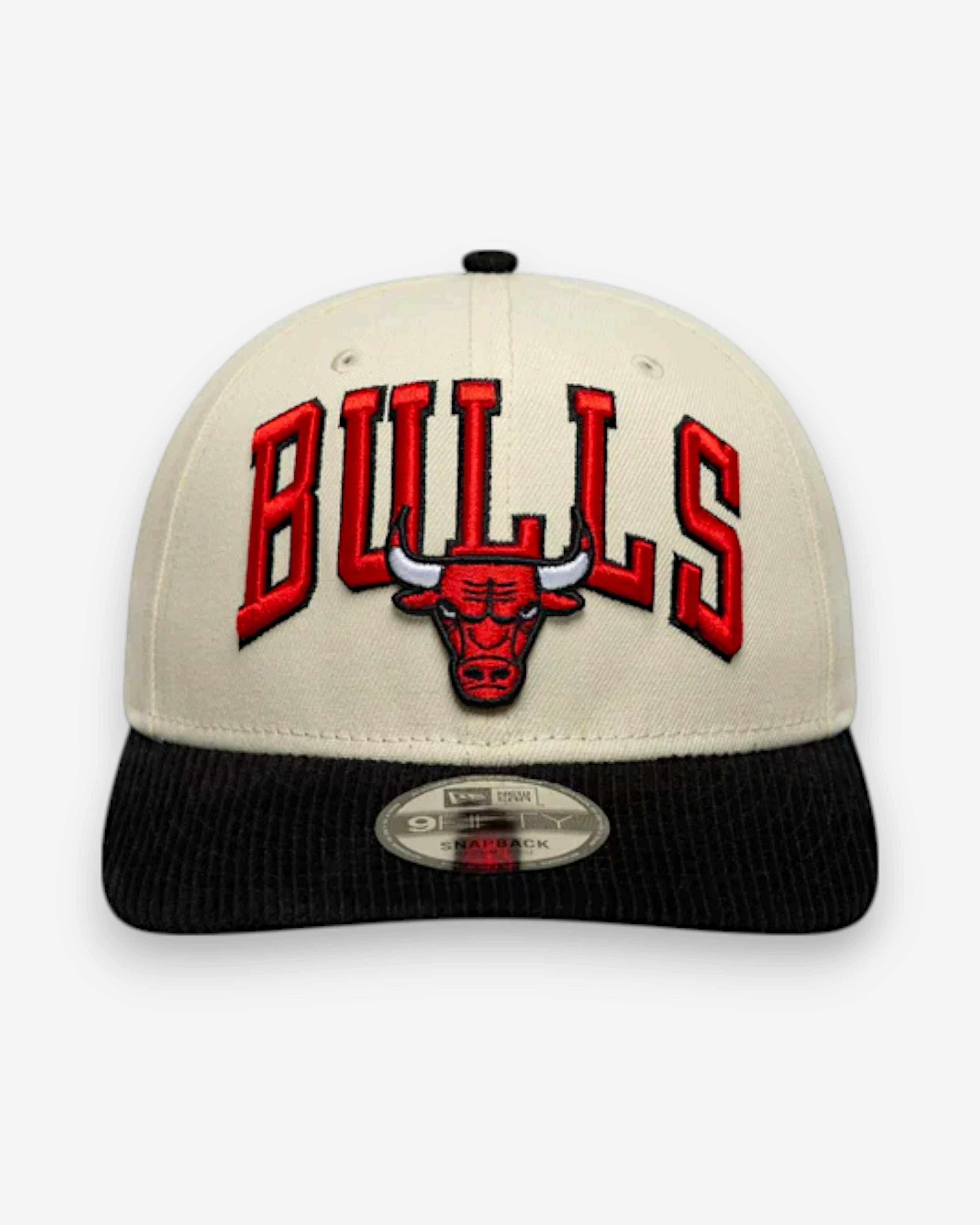 9FIFTY NBA Chicago Bulls NBA Cord Visor Snapback Adjustable Cap Cream