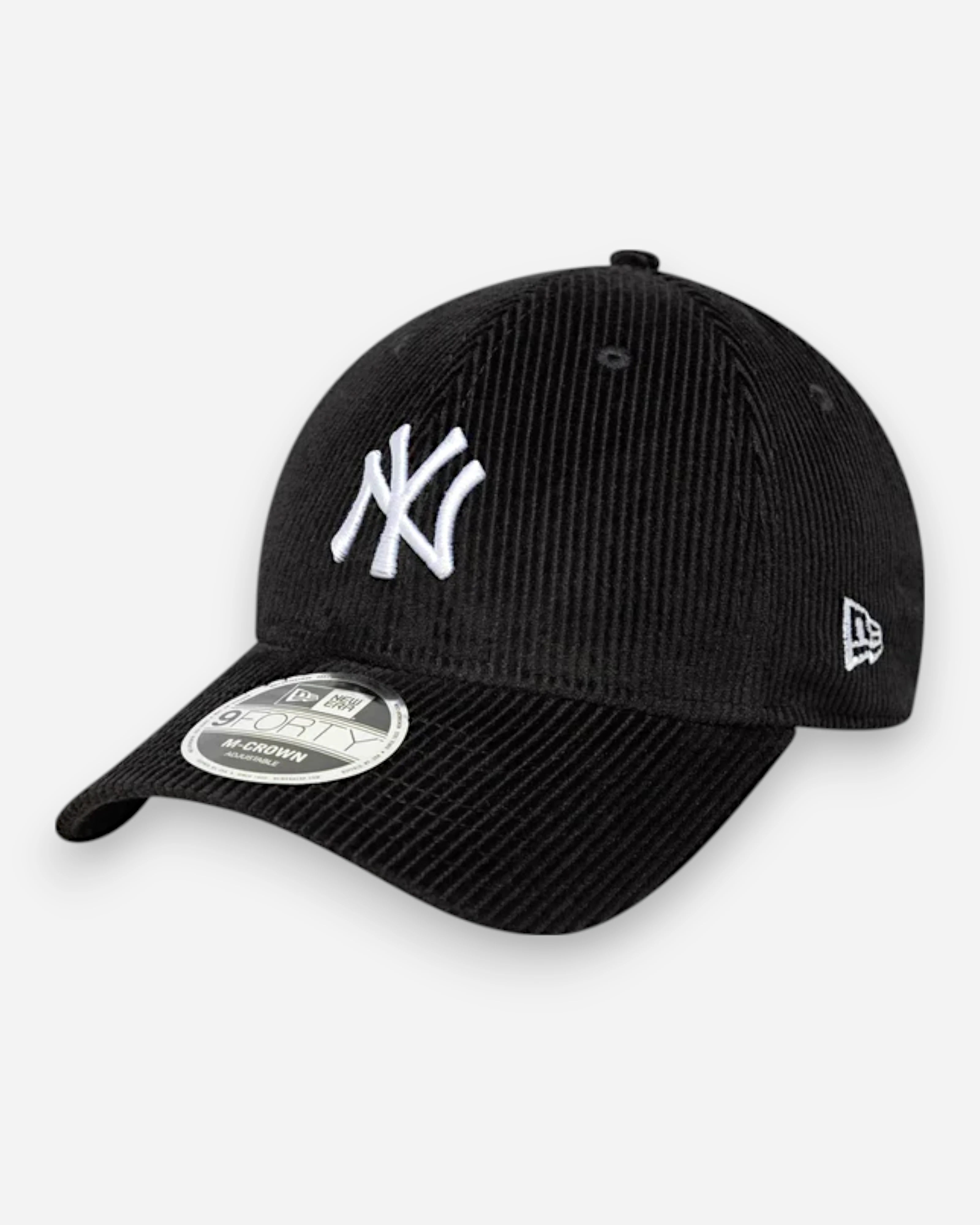 9FORTY New York Yankees MLB Cord M-Crown Adjustable Cap Black