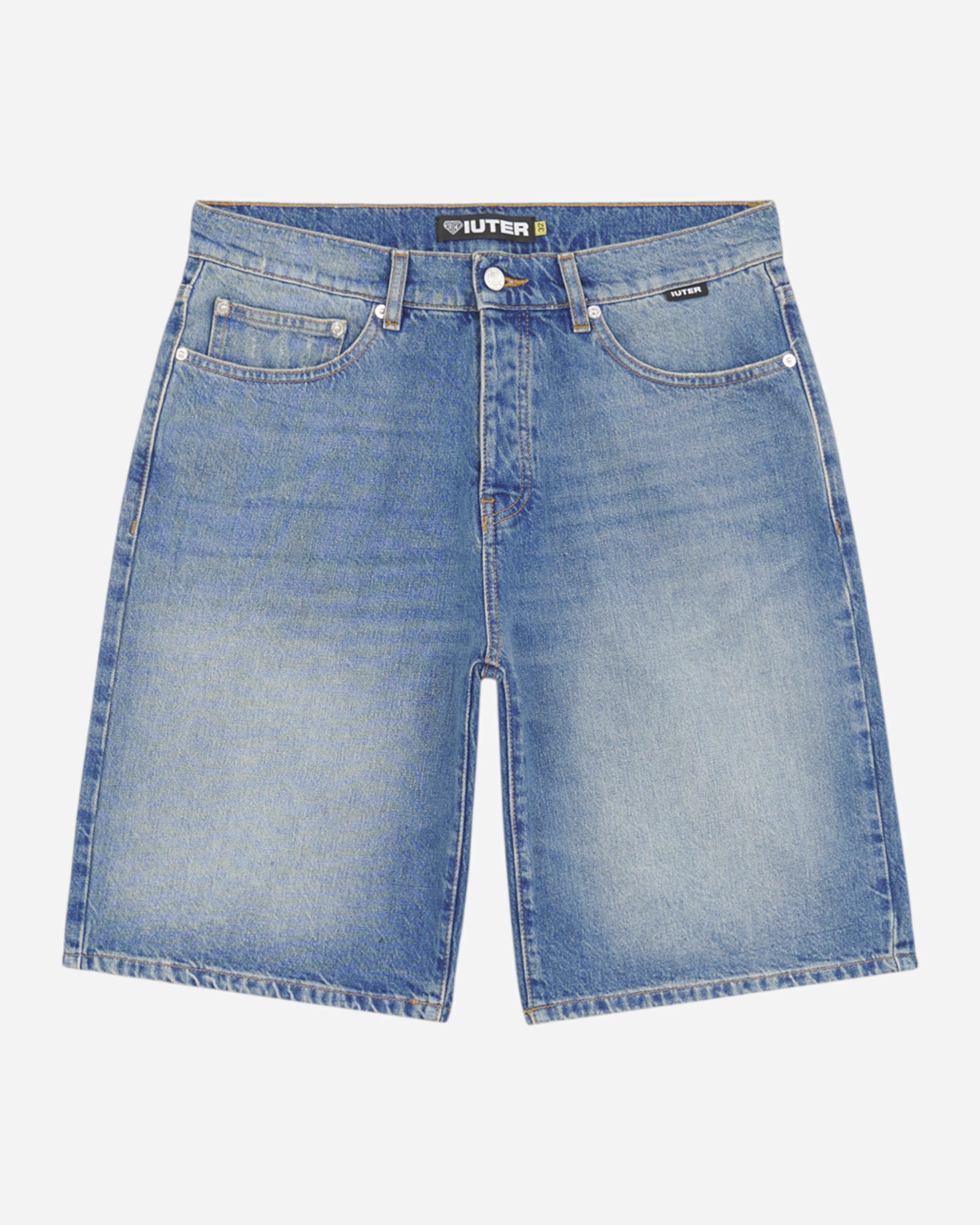 Iuter Loose Denim Short Mediumblue