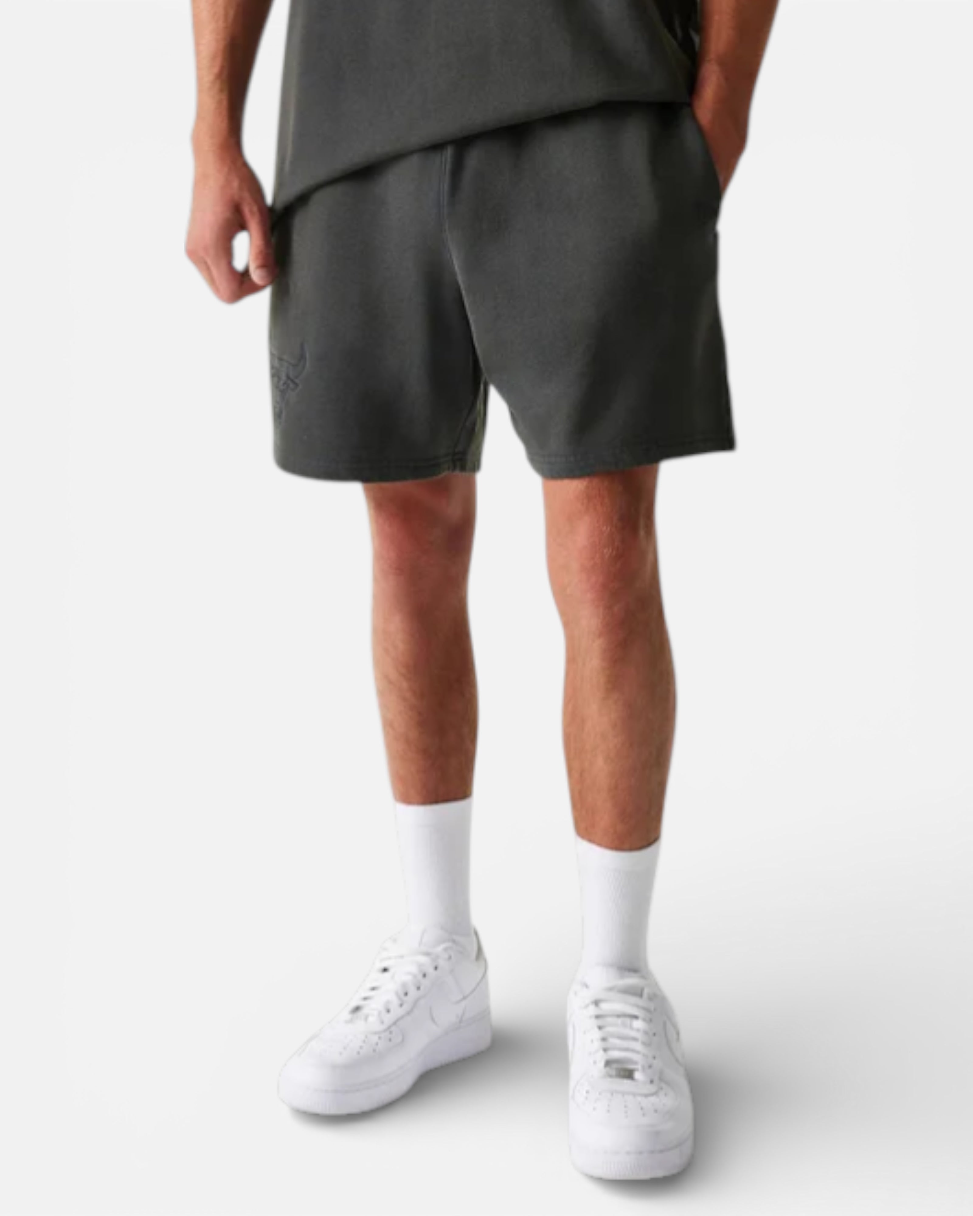 Chicago Bulls NBA Washed Grey Shorts