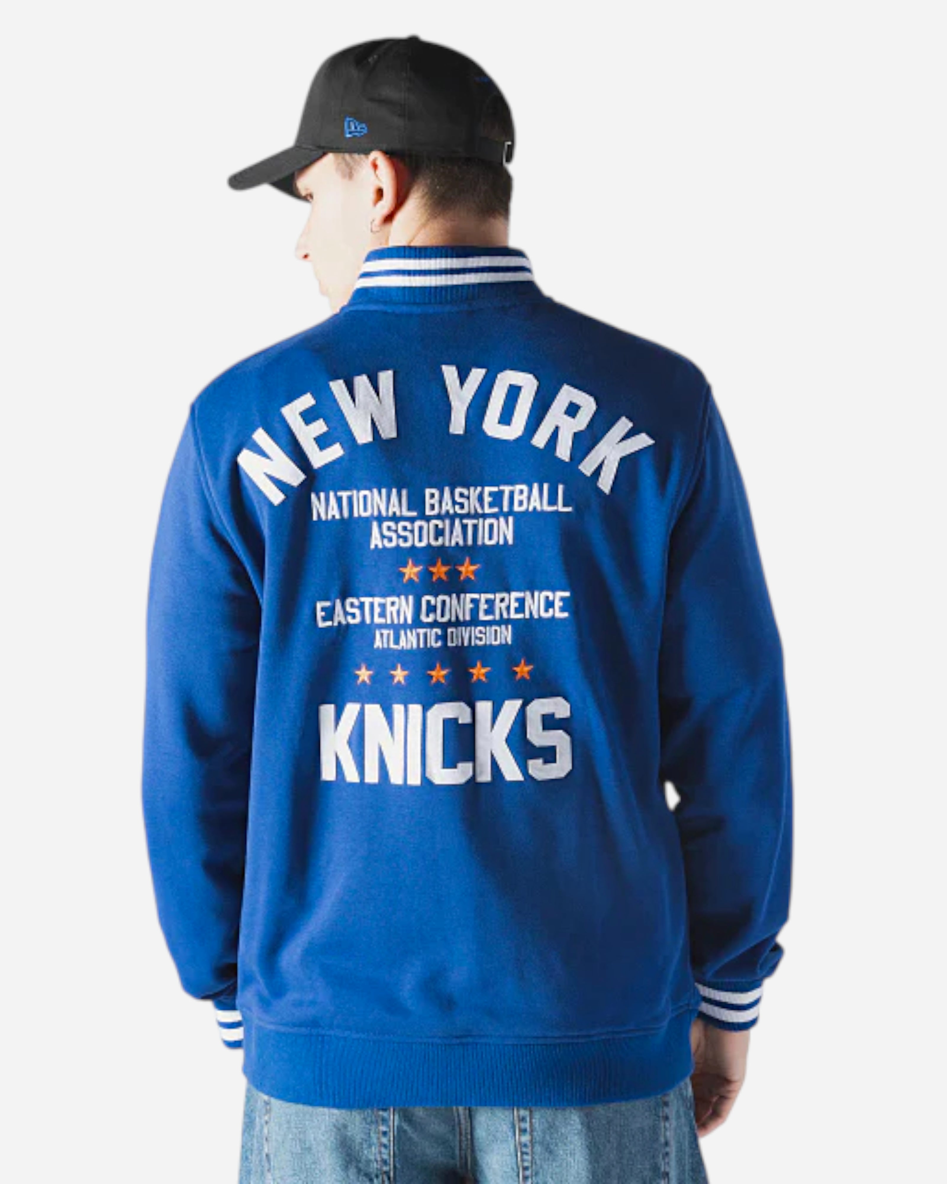 Newera x NBA Throwback Prep Crewneck New York Knicks Blue