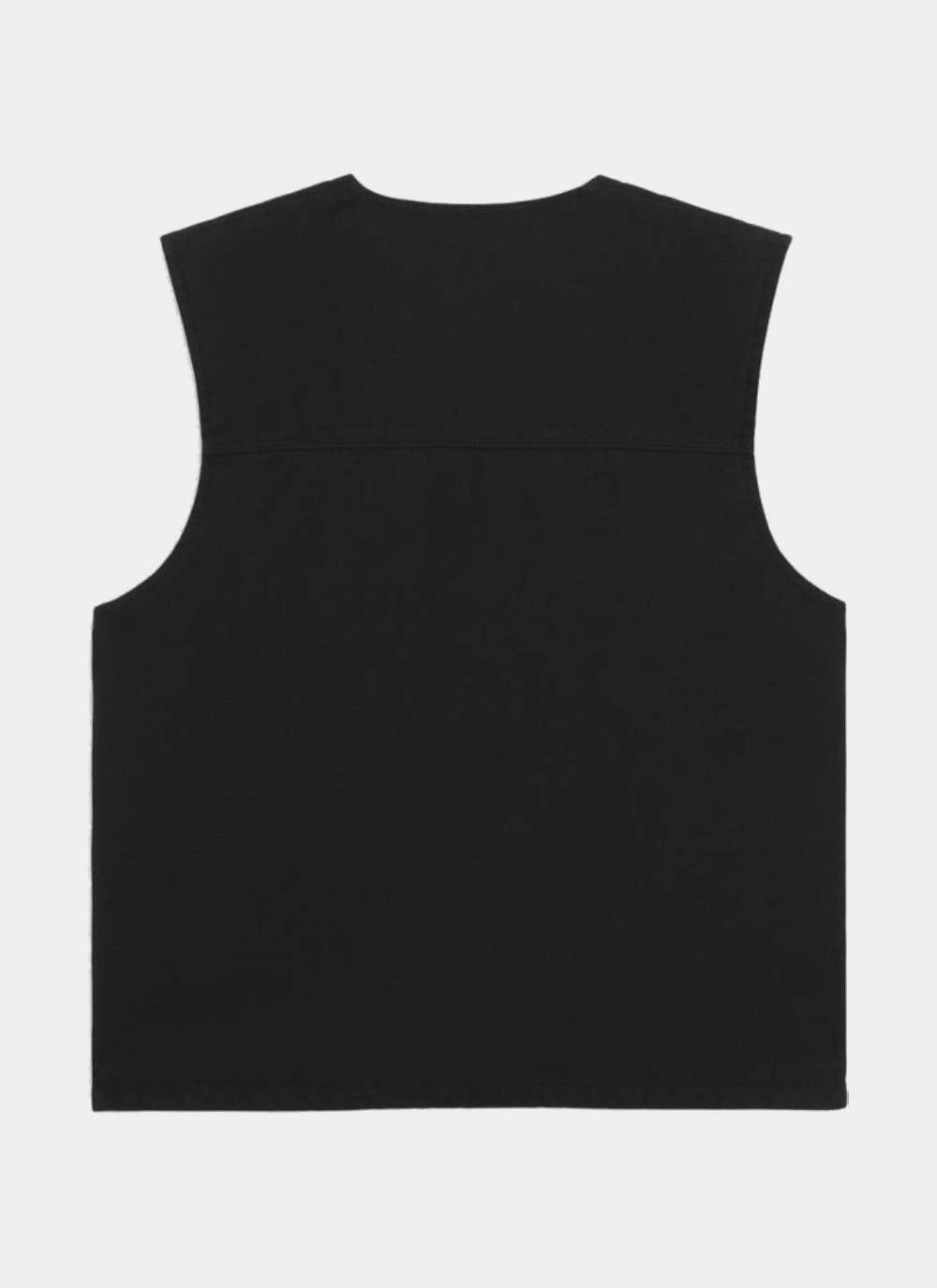 Duck Canvas Vest Stone Black