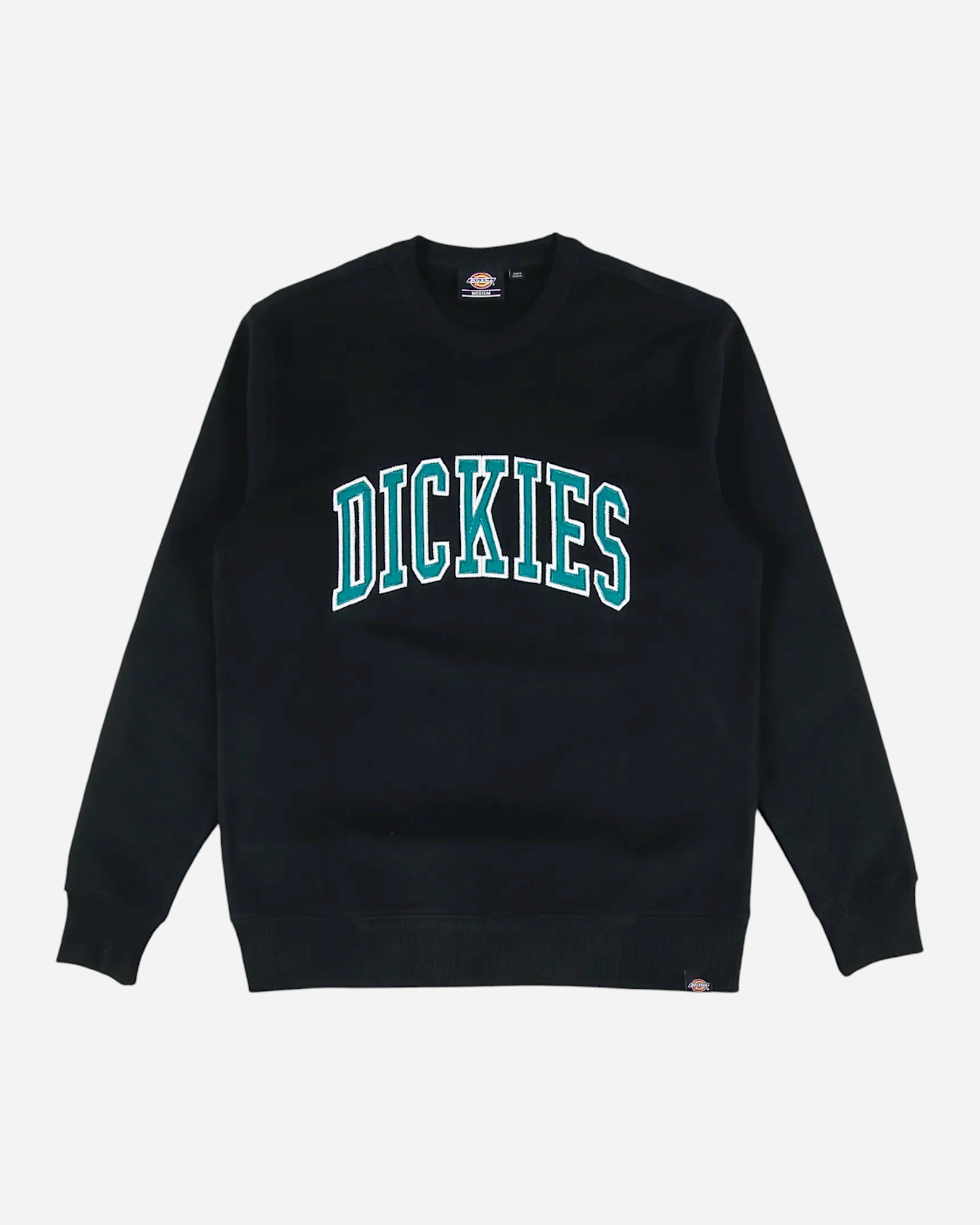 Aitkin Chest Print Sweatshirt Black Deep Lake