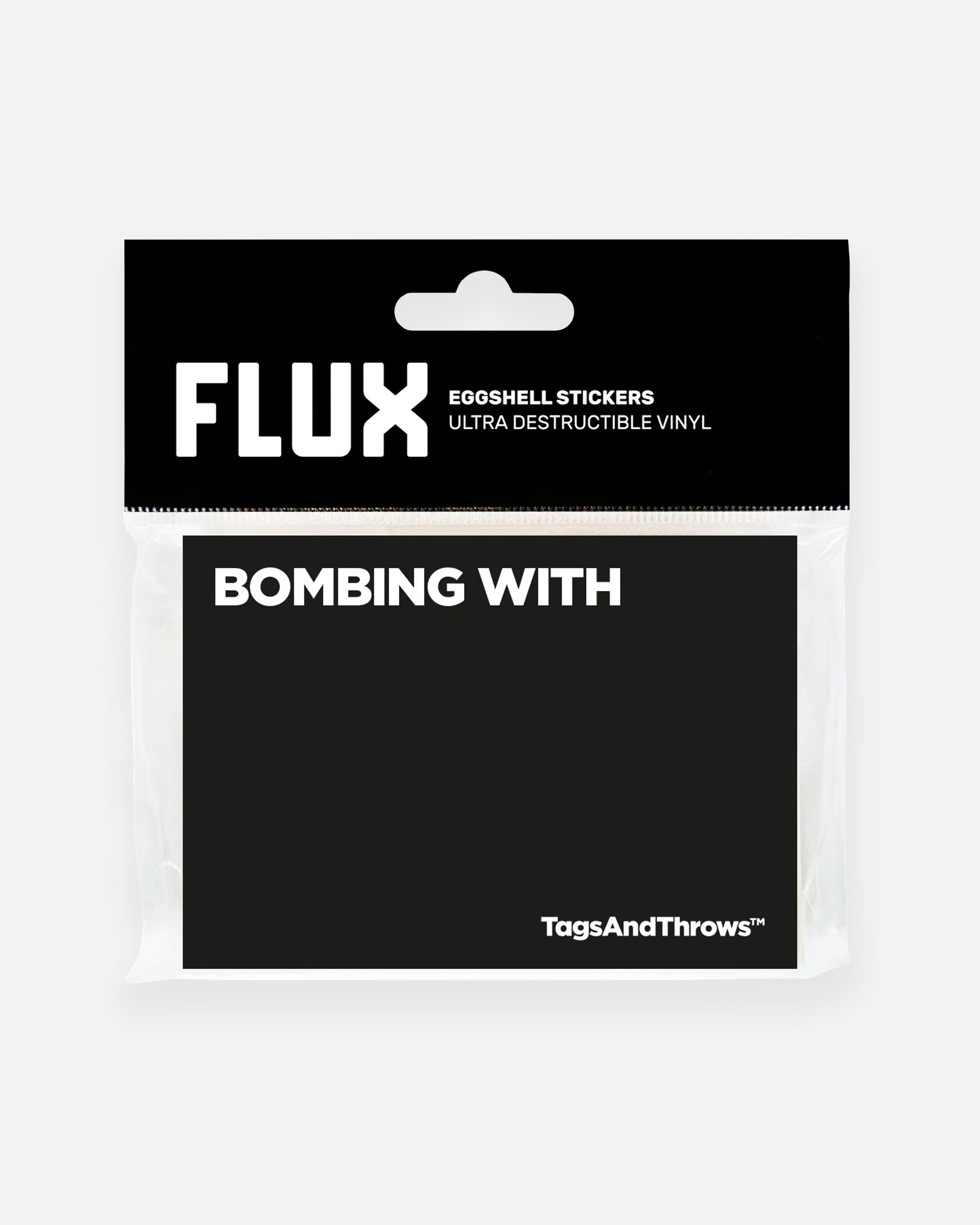 Tags And Throws Eggshell Sticker 50x Limited Edition