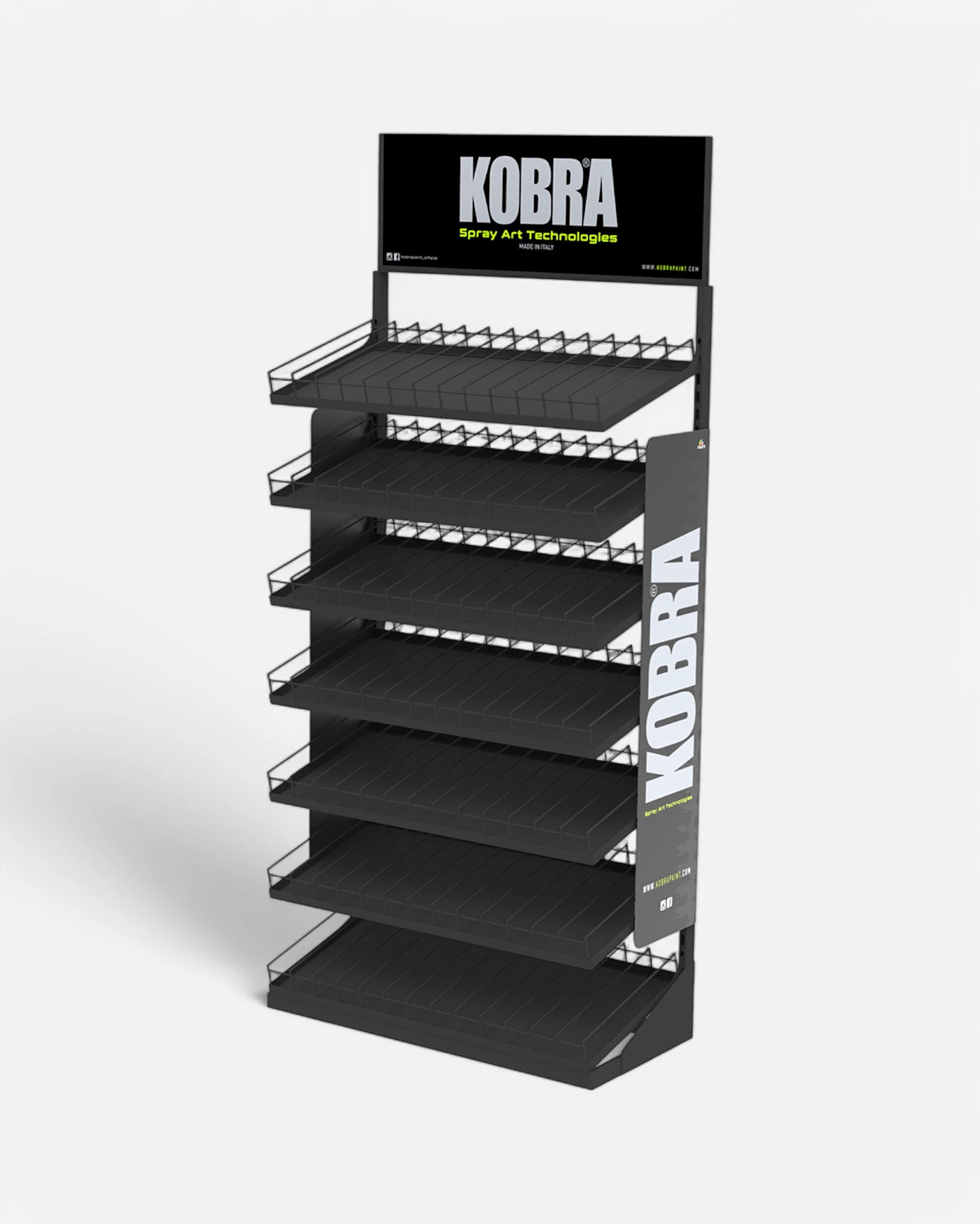 Kobra Paint Cans Rack 546x Spray Display