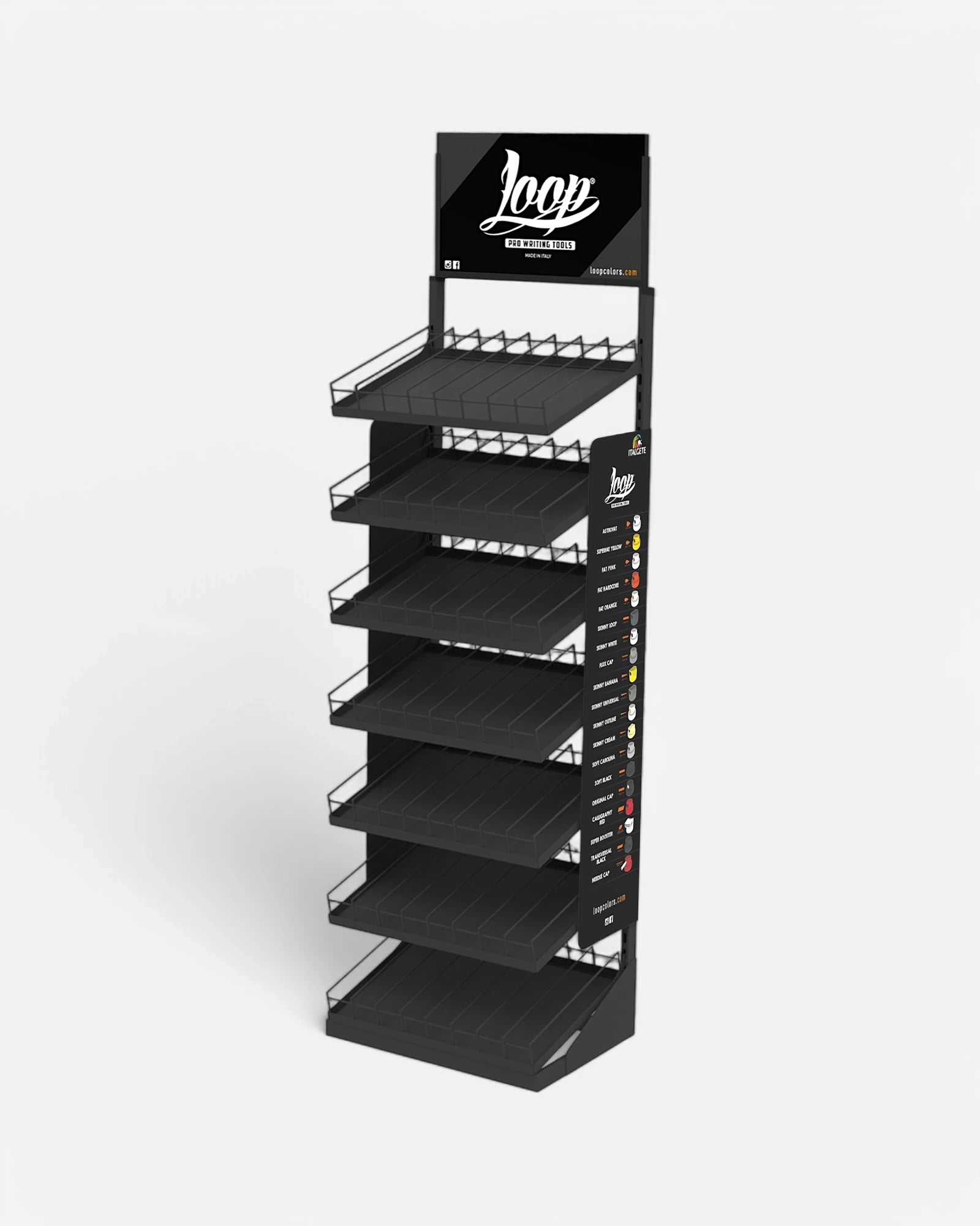 Loop Colors Cans Rack 336x Spray Display