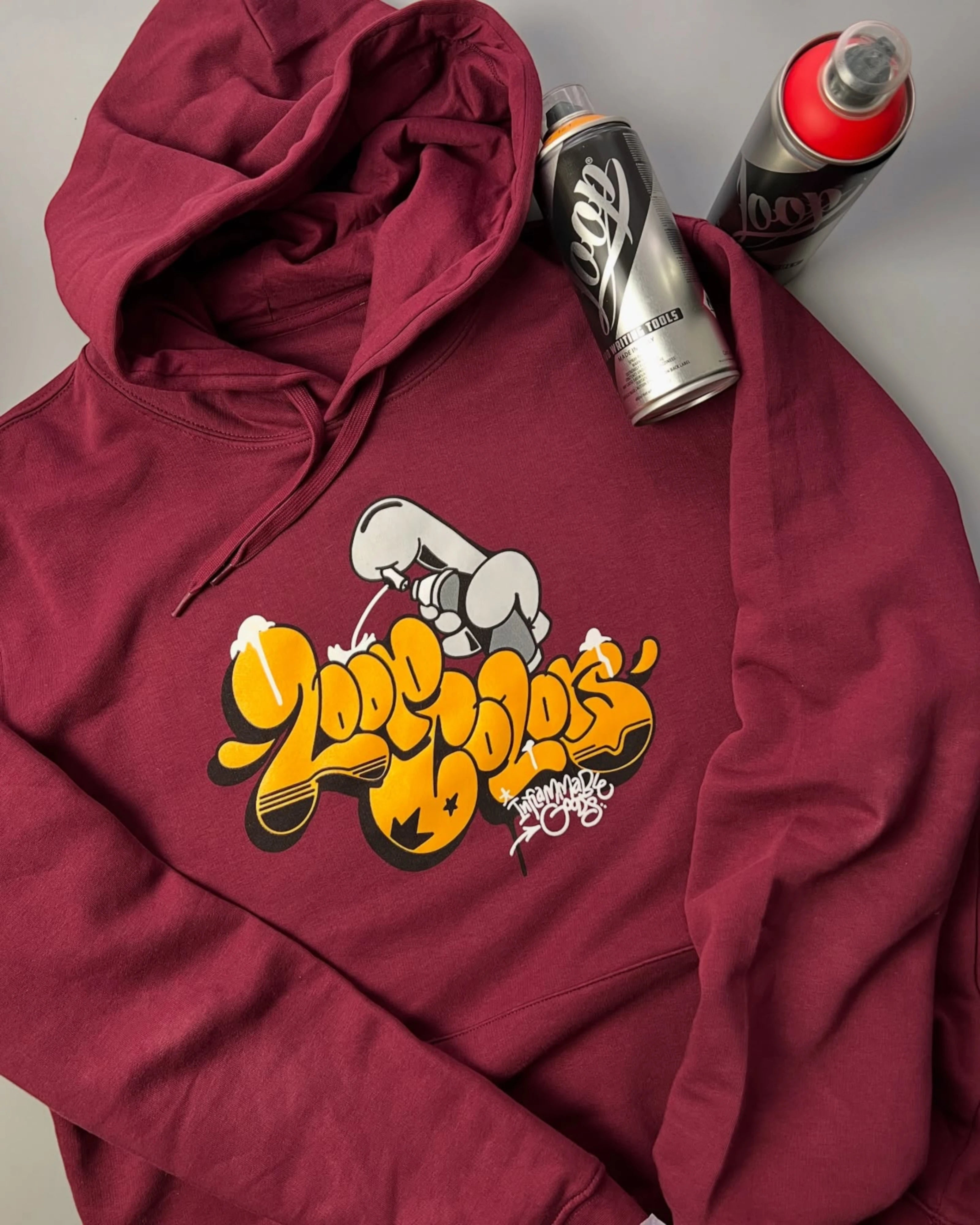 Loop Inflammable Goods Hoodie Bordeaux