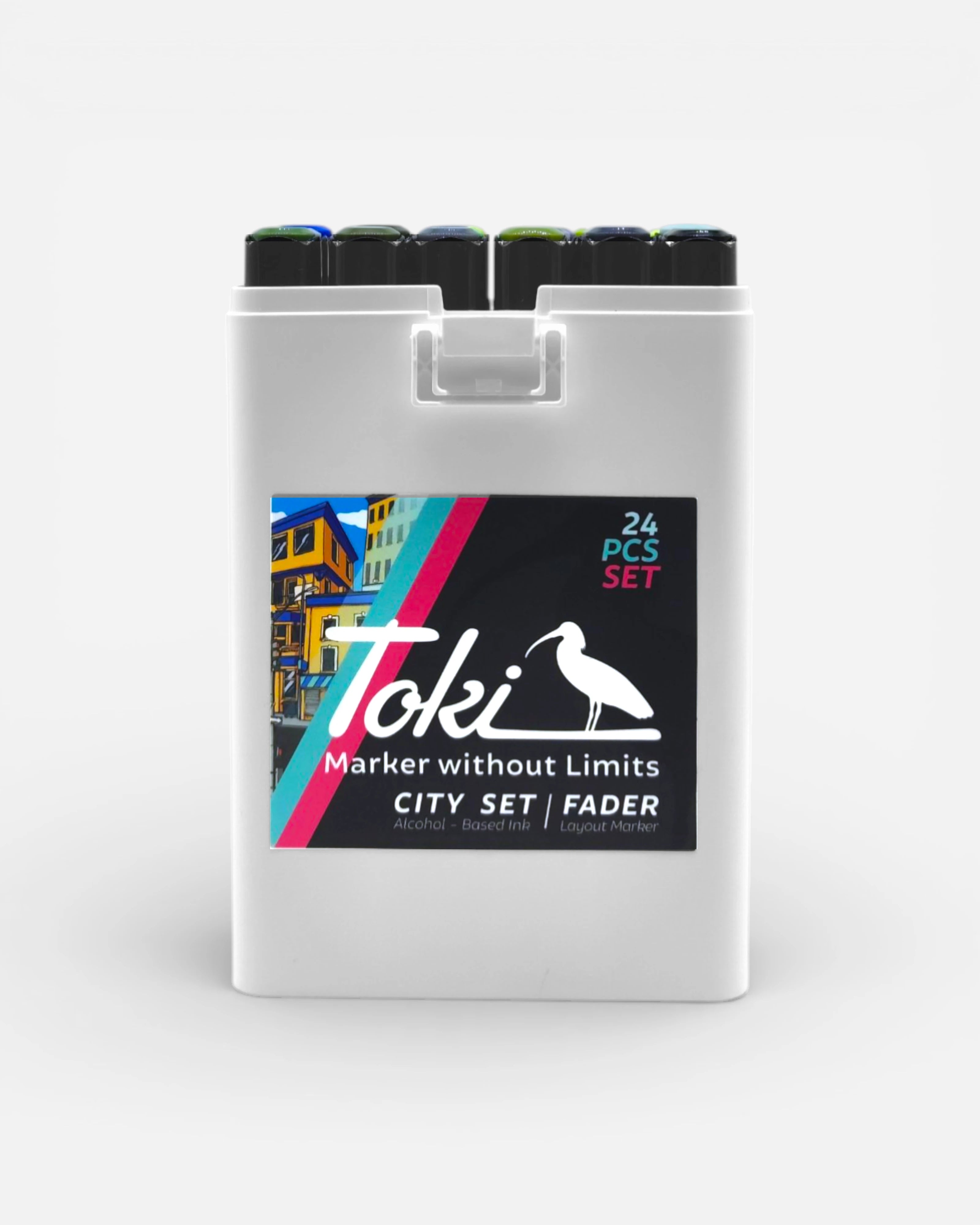 Toki Fader Marker Set 24x - City