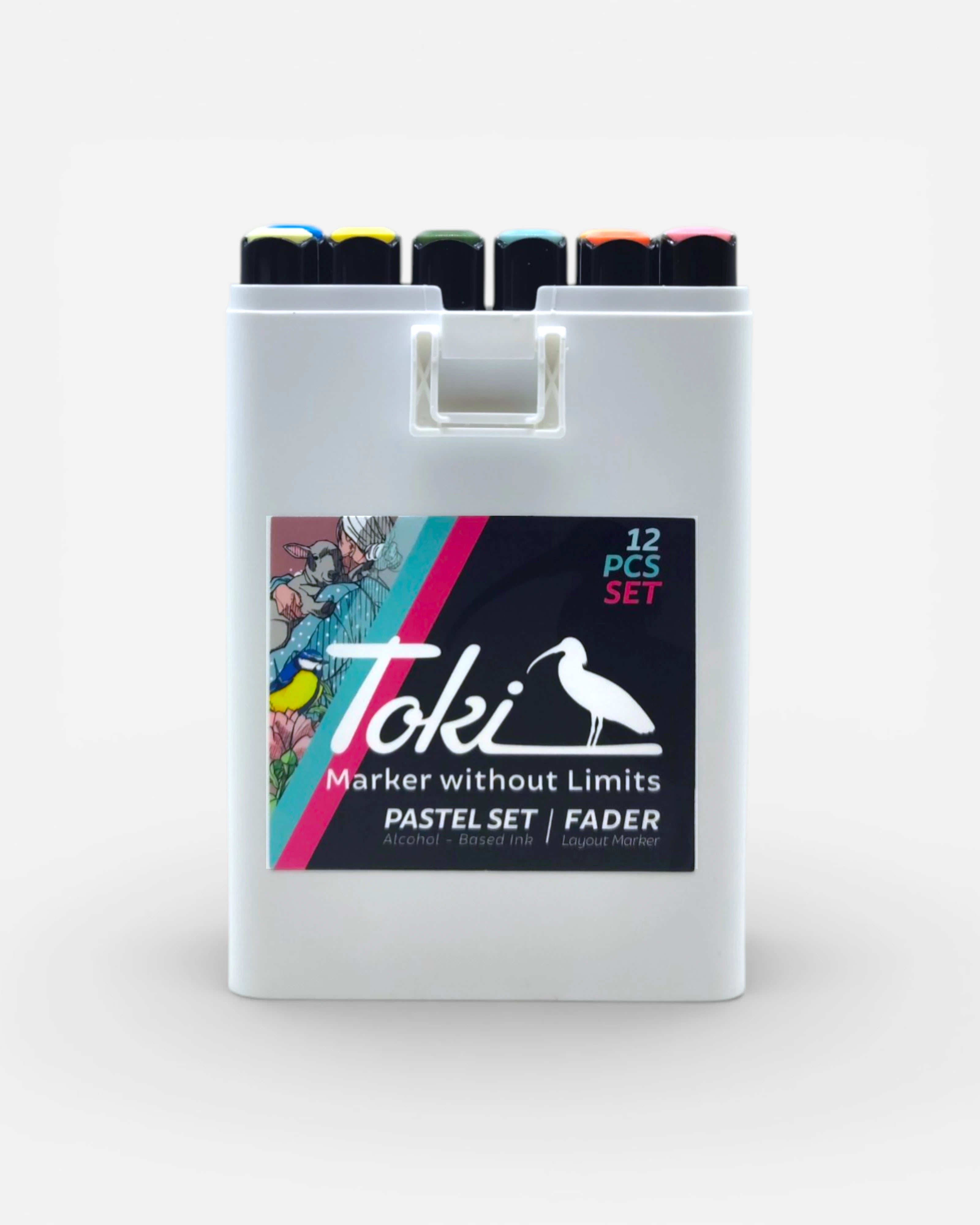 Toki Fader Marker Set 12x - Pastel