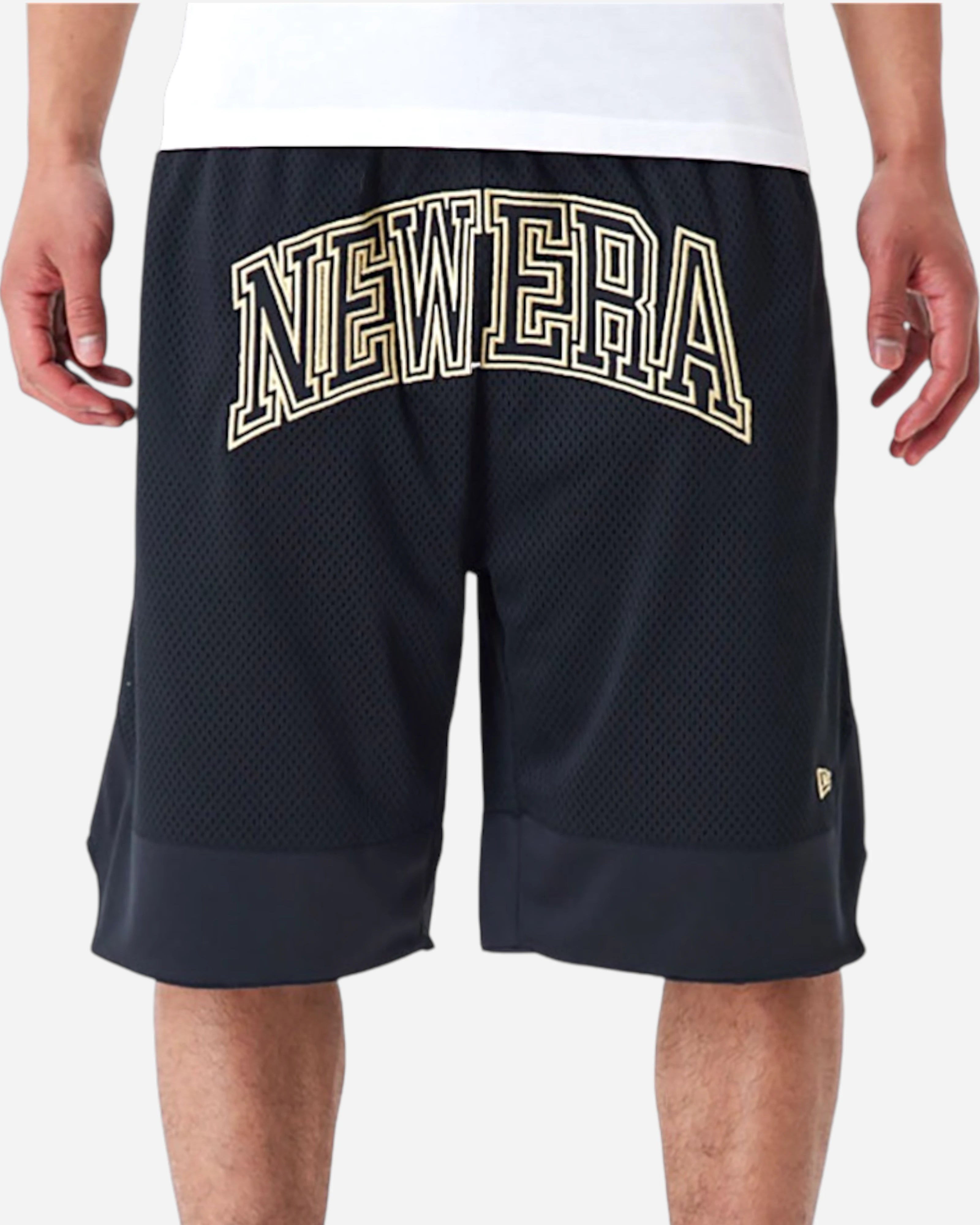 New Era Arch Logo Mesh Short Black