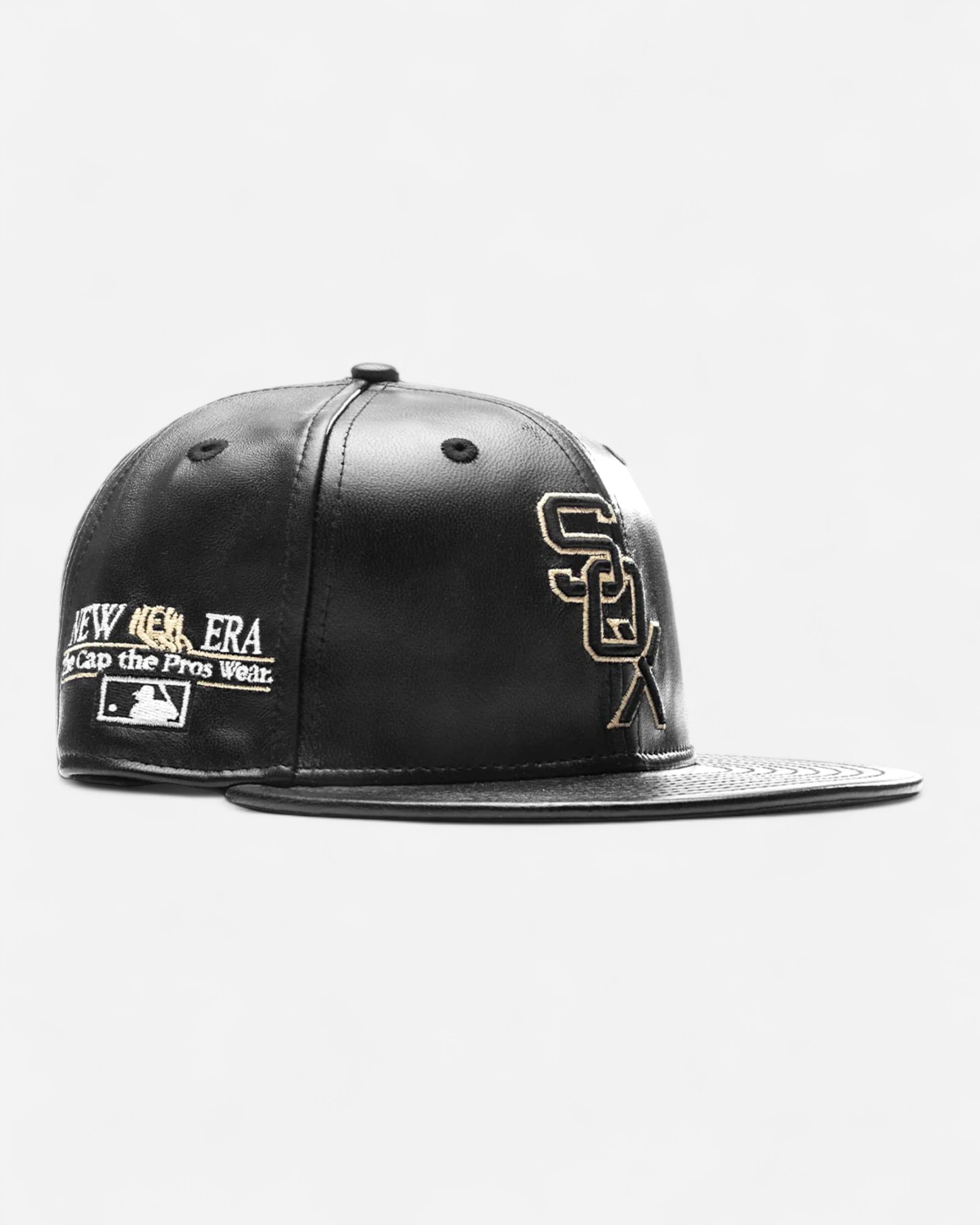 59FIFTY Cooperstown Chicago White Sox Leather Black