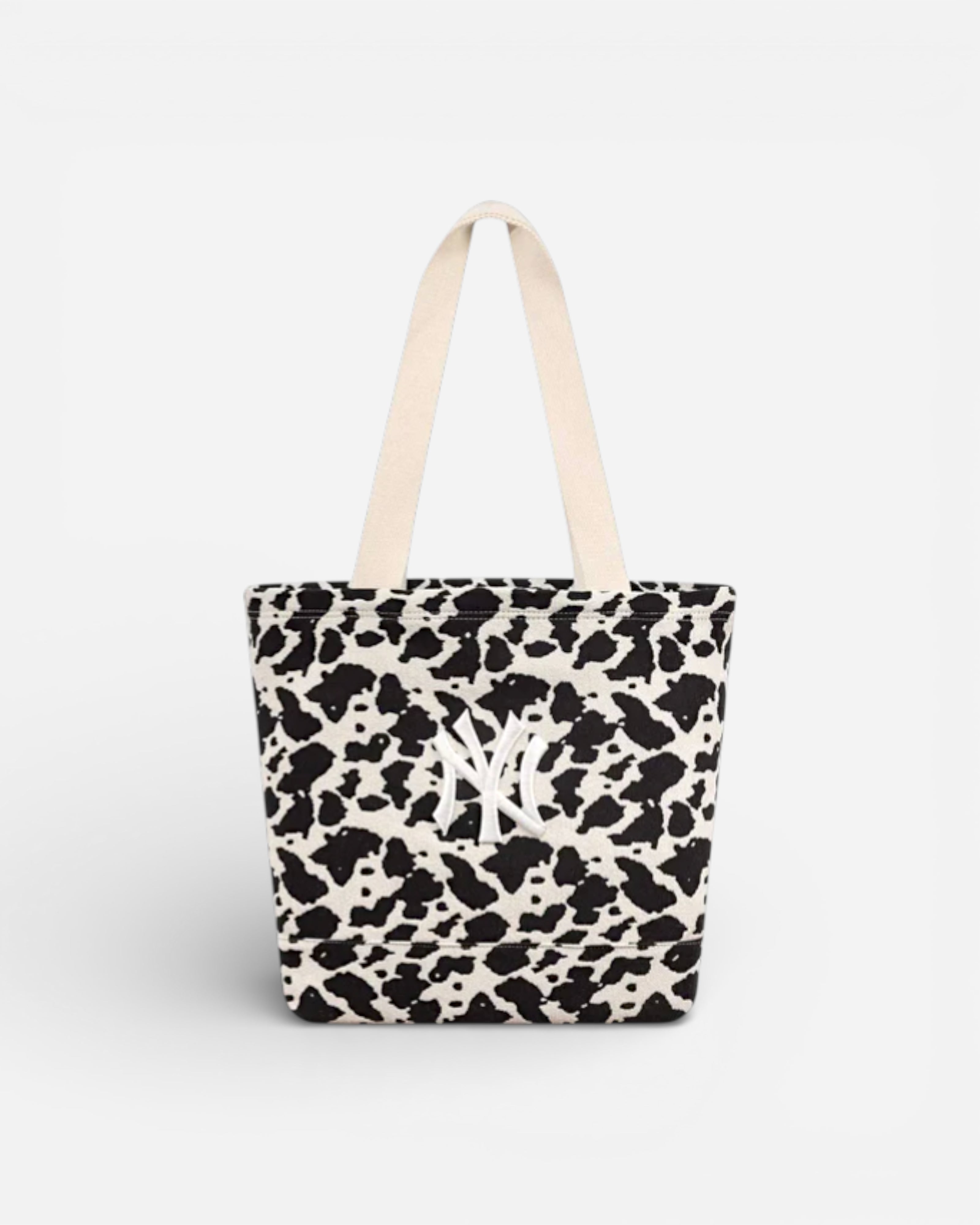 New York Yankees MLB Cow Jacquard Cream Tote Bag