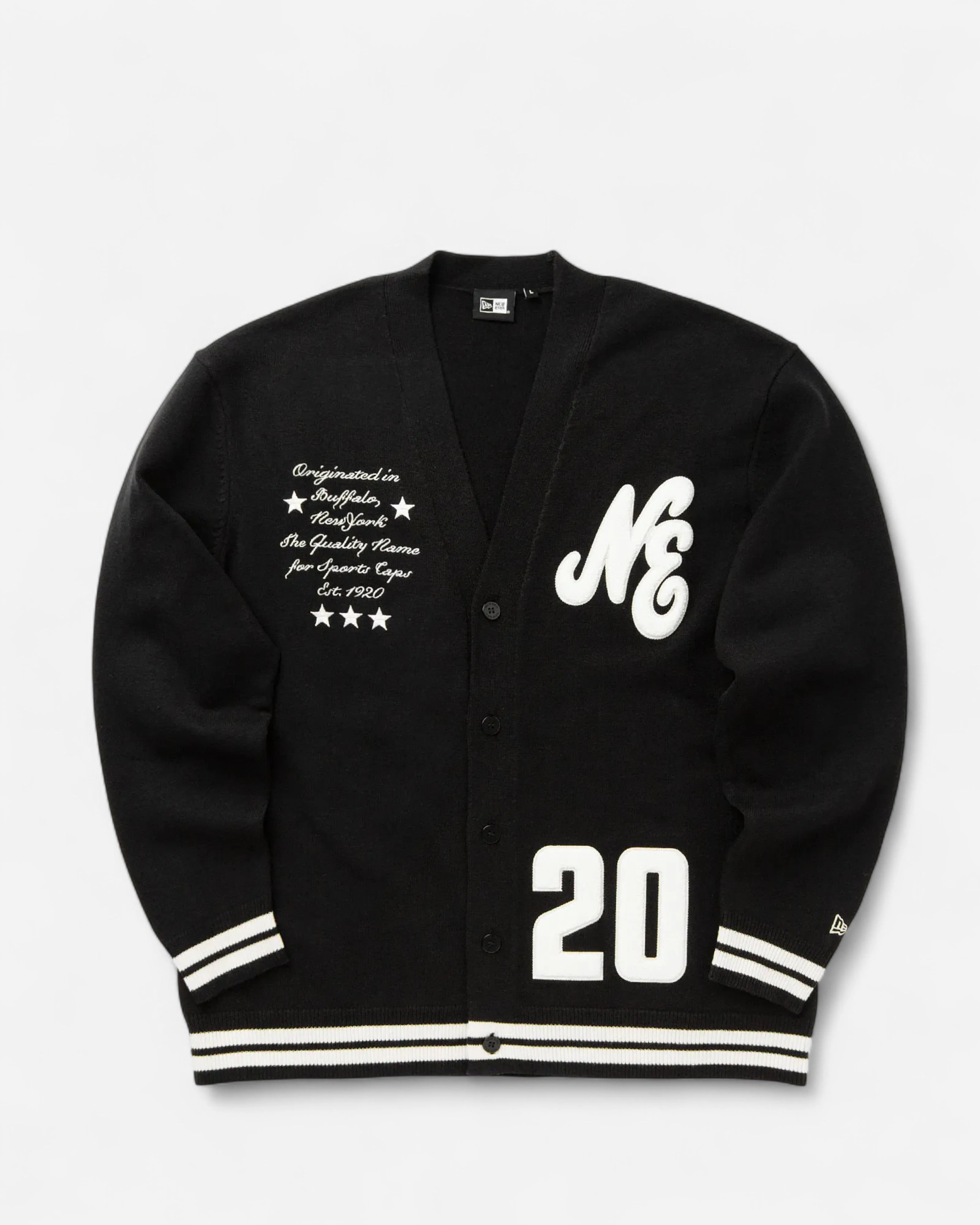 New Era Knit Cardigan Black