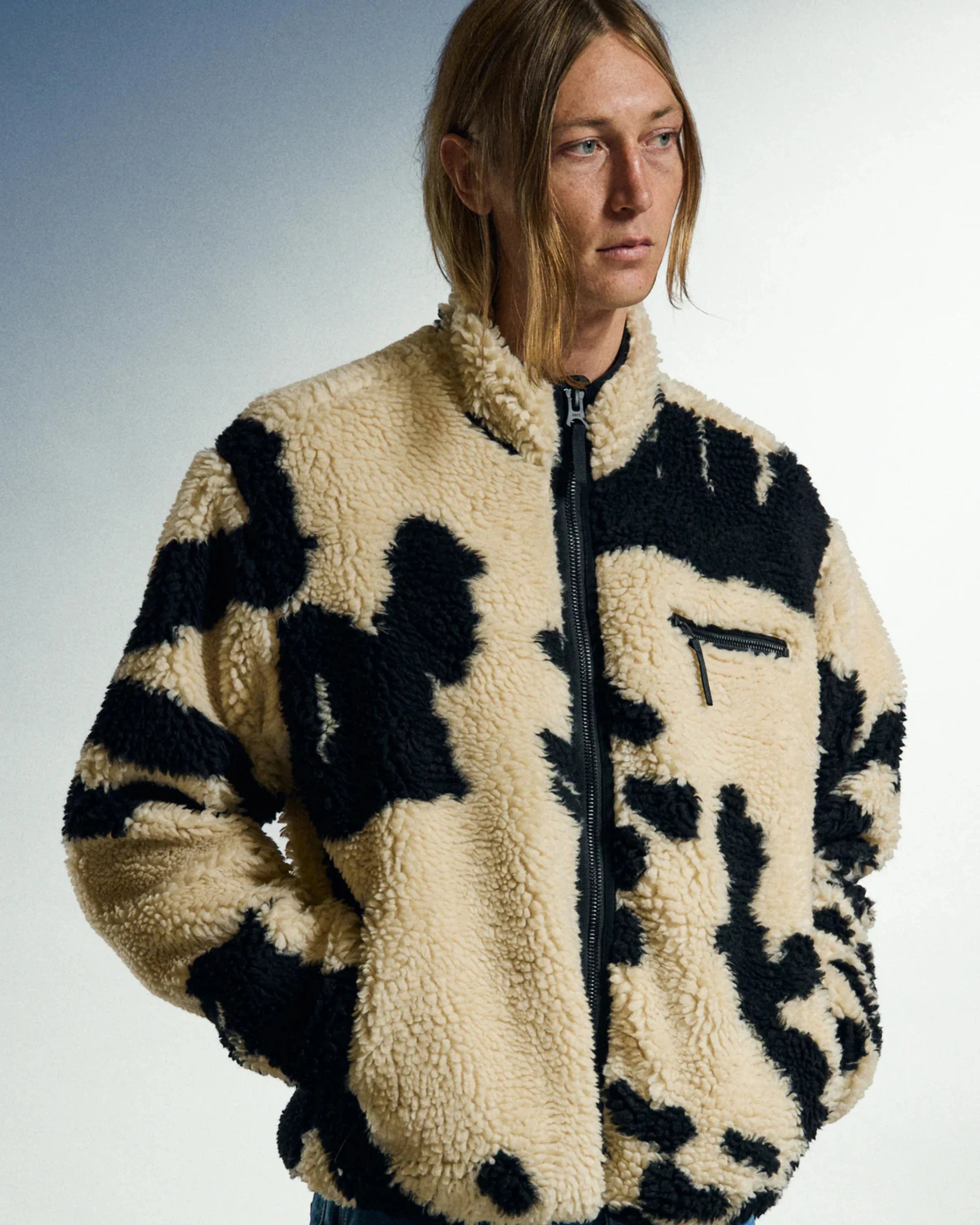Shaggy Sherpa Jacket Clay Multi