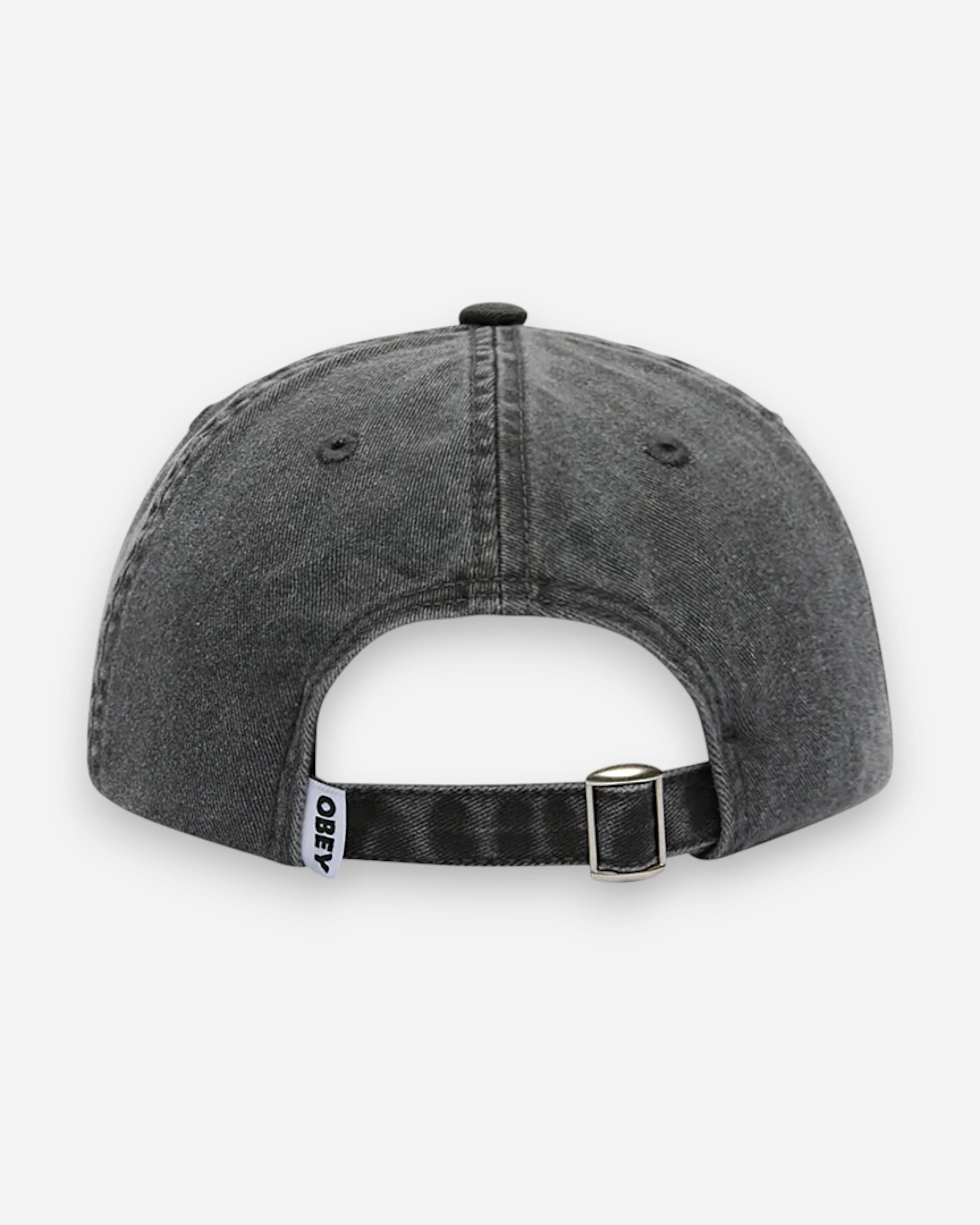 Pigment Bold 6 Panel Strapback Black
