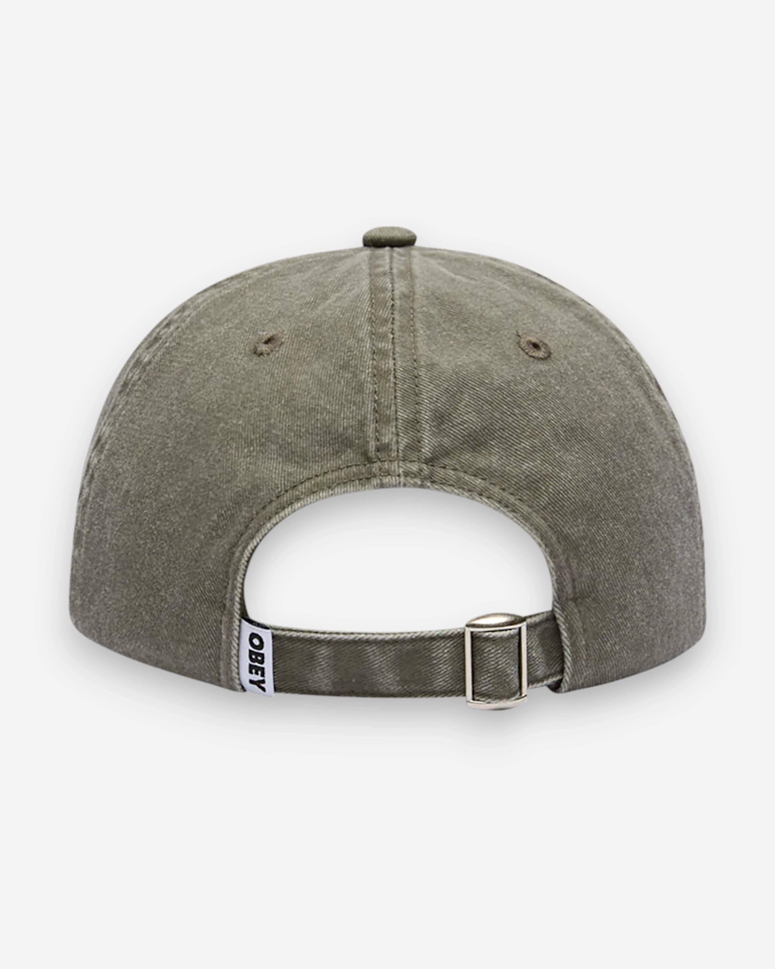 Pigment Bold 6 Panel Strapback Olive