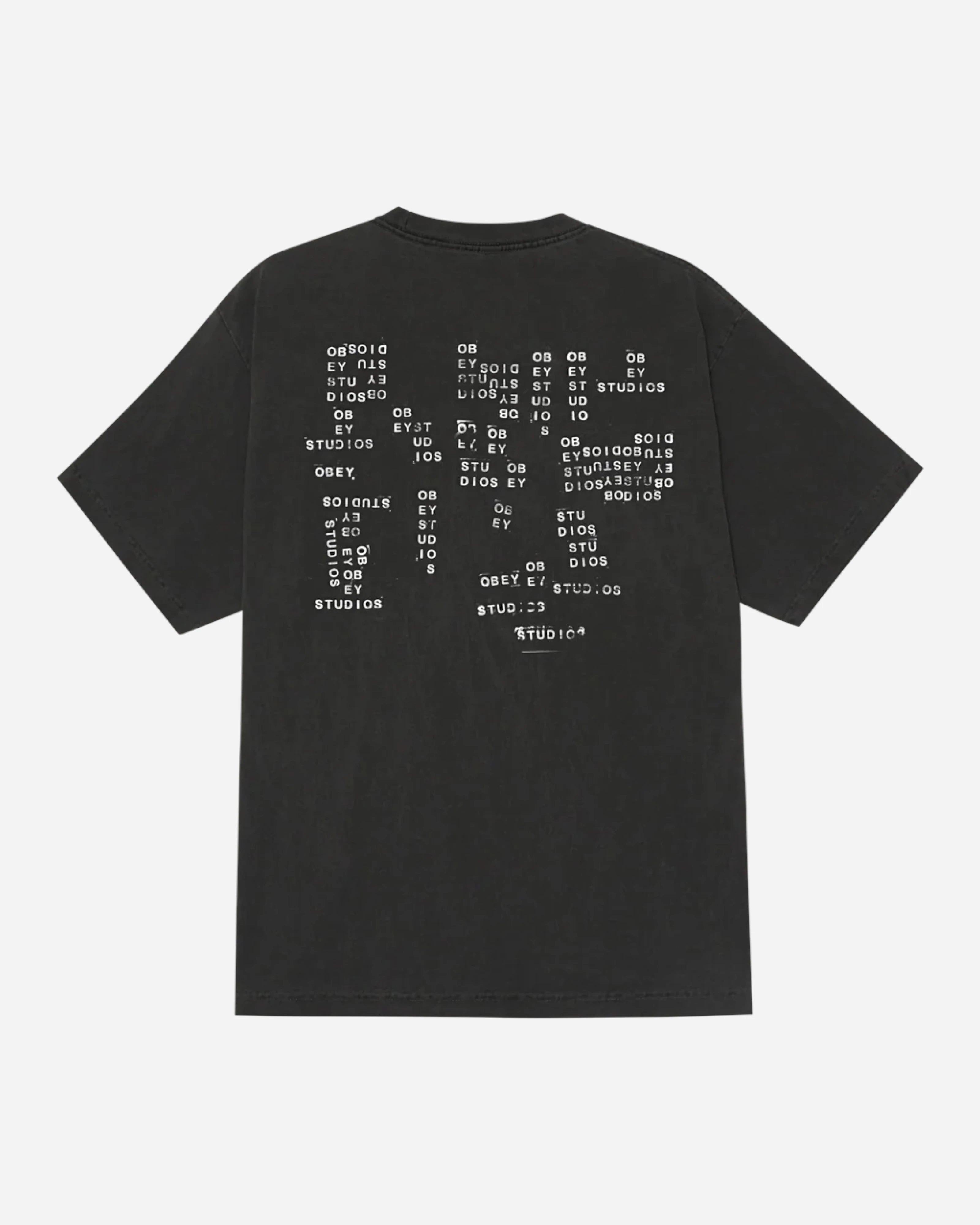 Obey Studios Stamp Tee Pigment Dusty Black