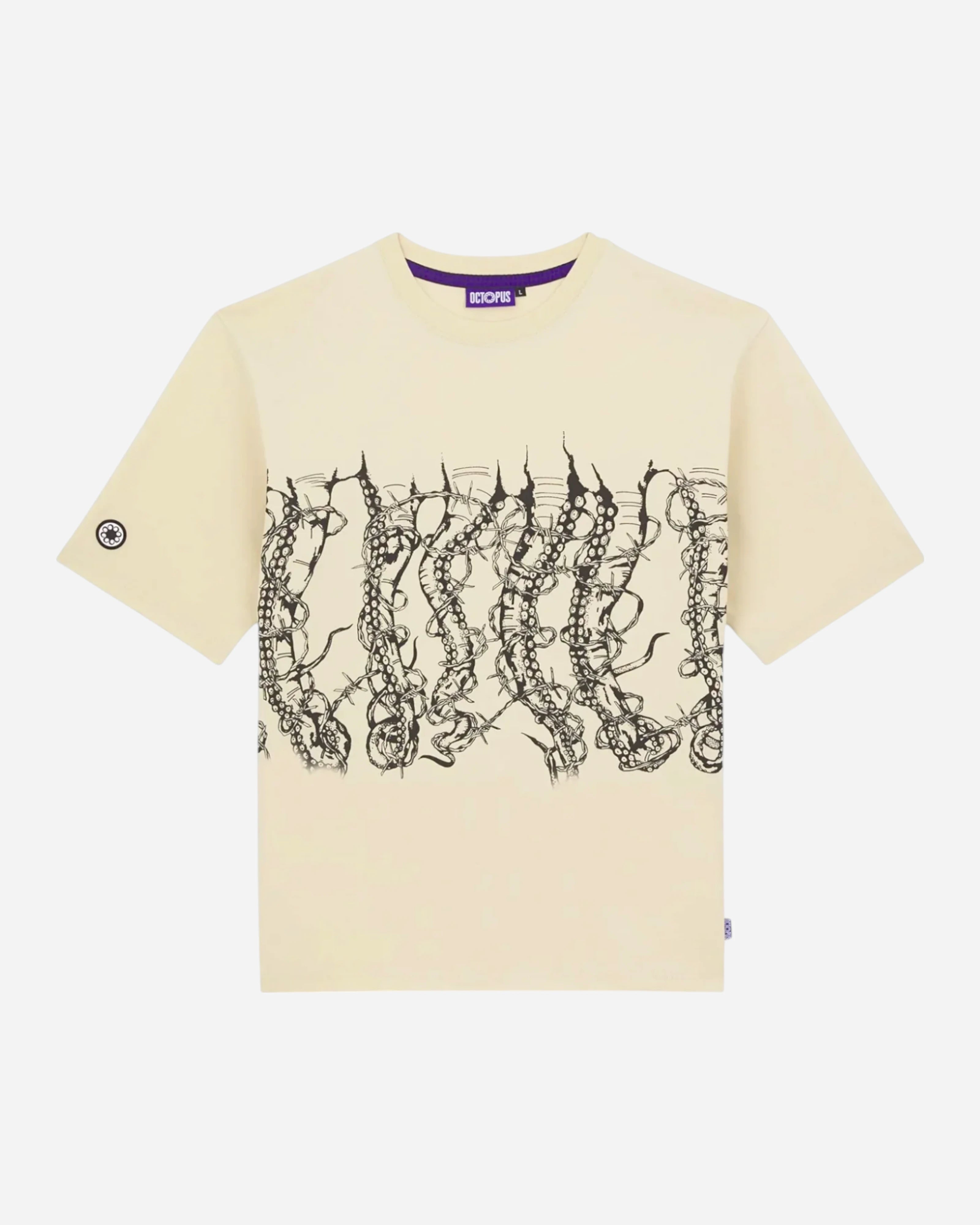 Octopus Barbed Wire Tee Giorgio Di Salvo Cream