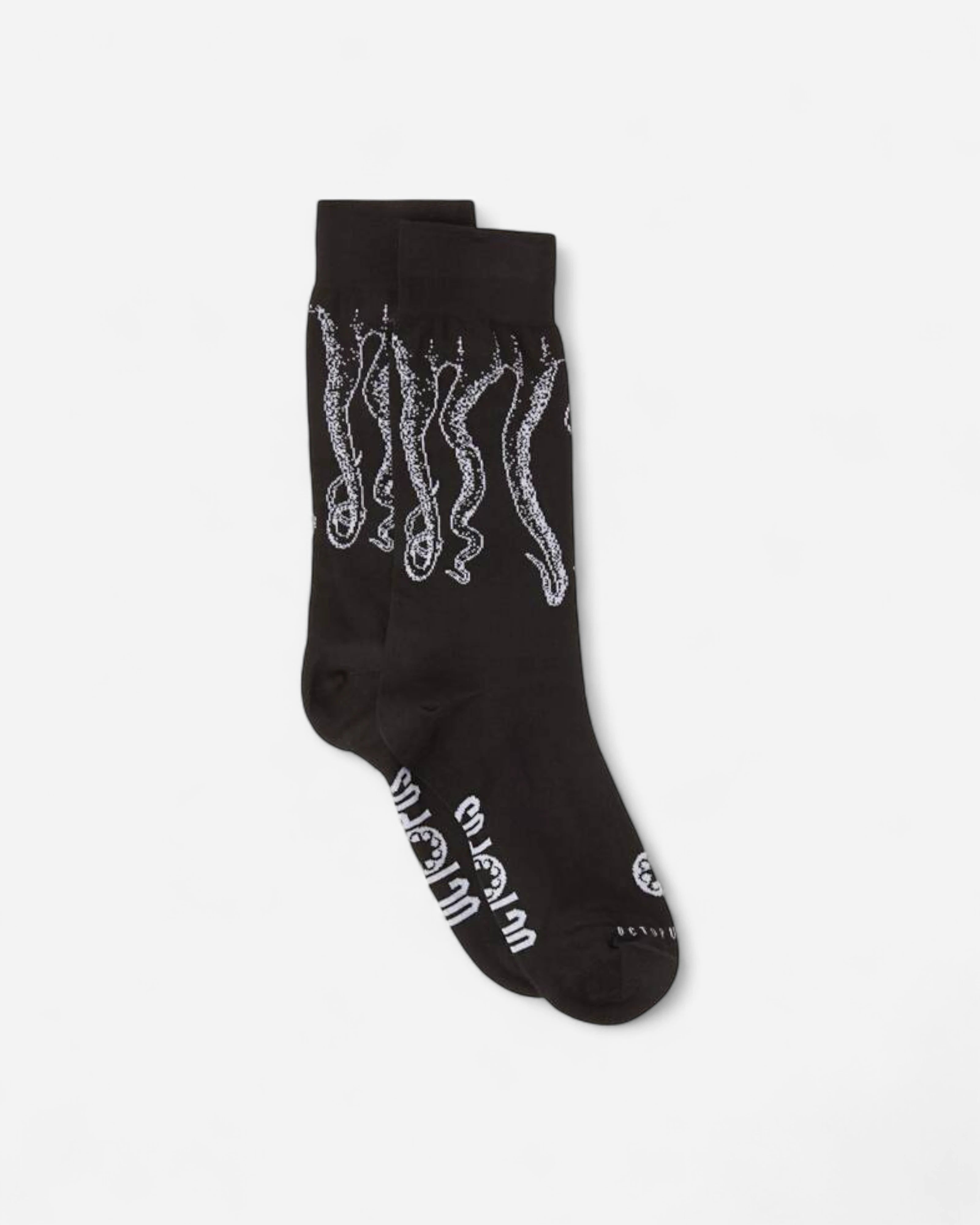 Octopus Outline Socks Black