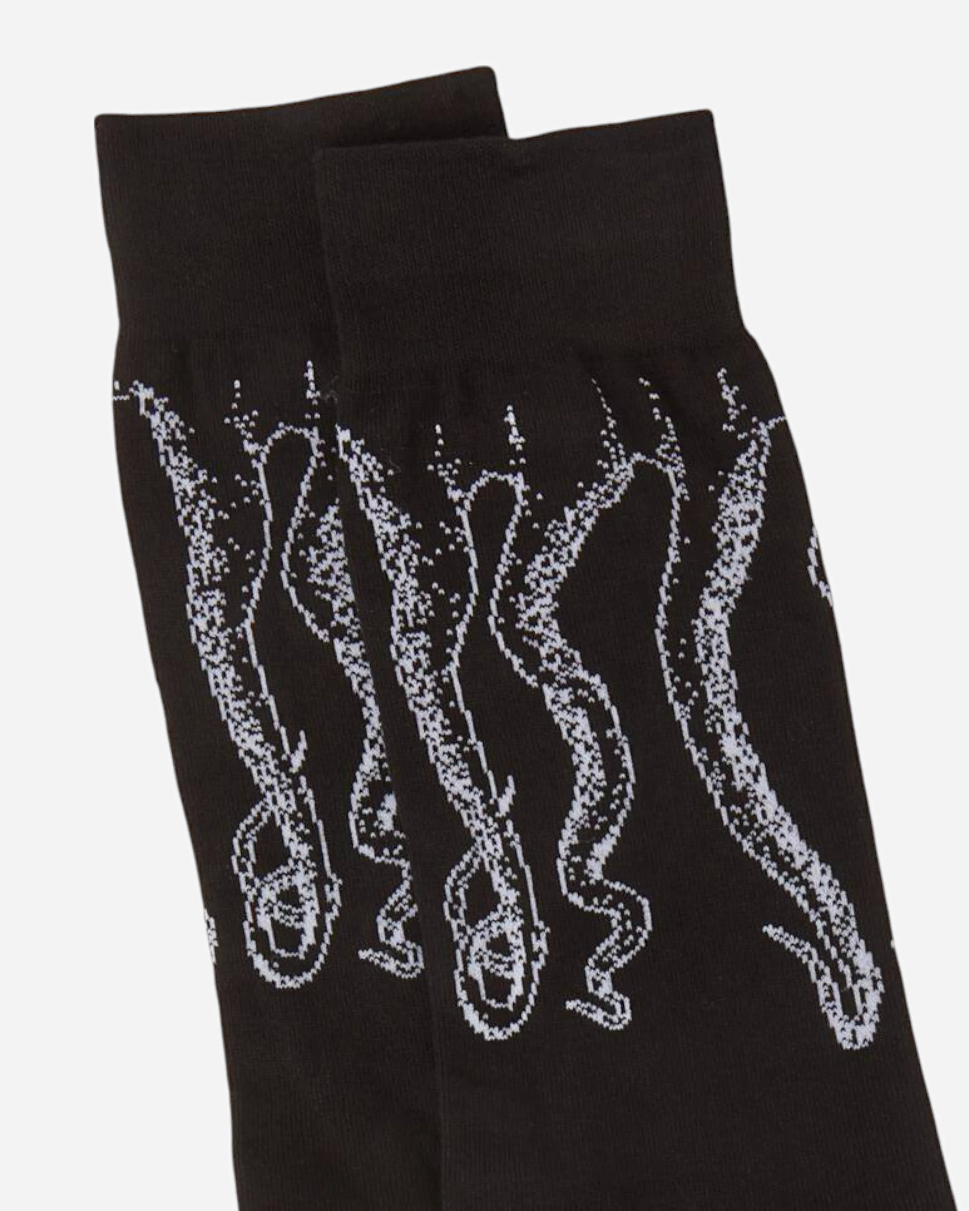 Octopus Outline Socks Black