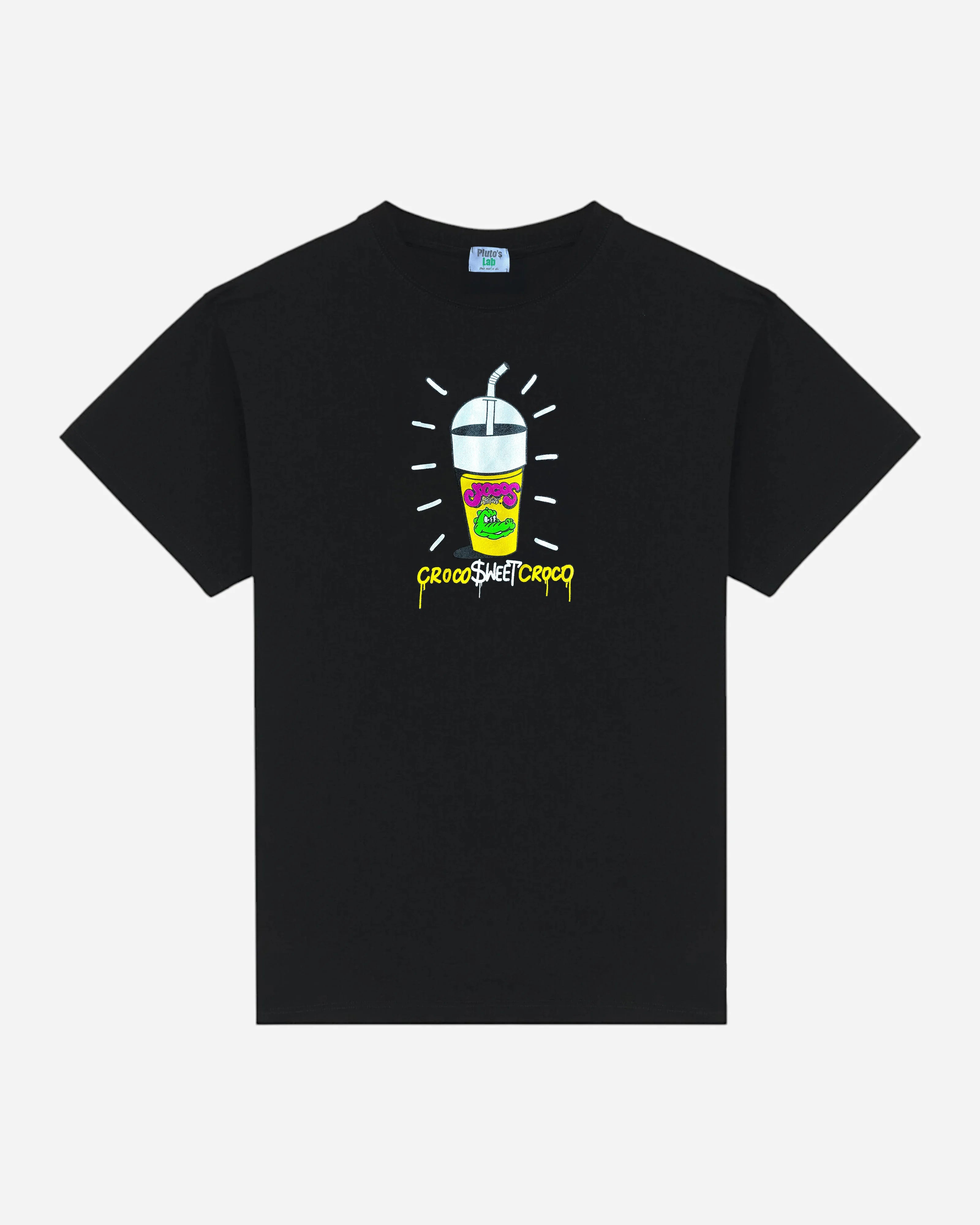 Pluto's Lab Croco Sweet Croco T-shirt Black