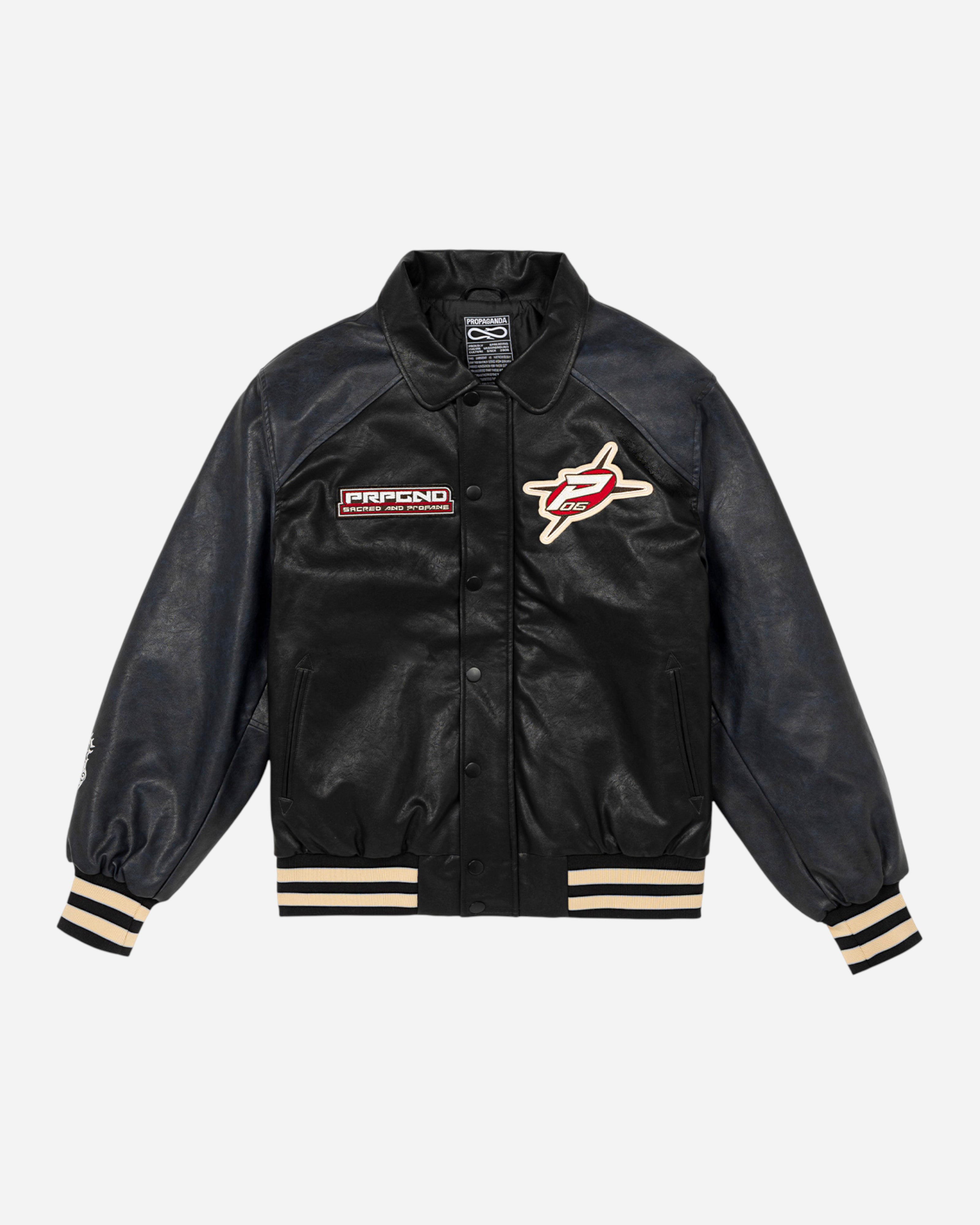 Propaganda Profane Varsity Jacket Black