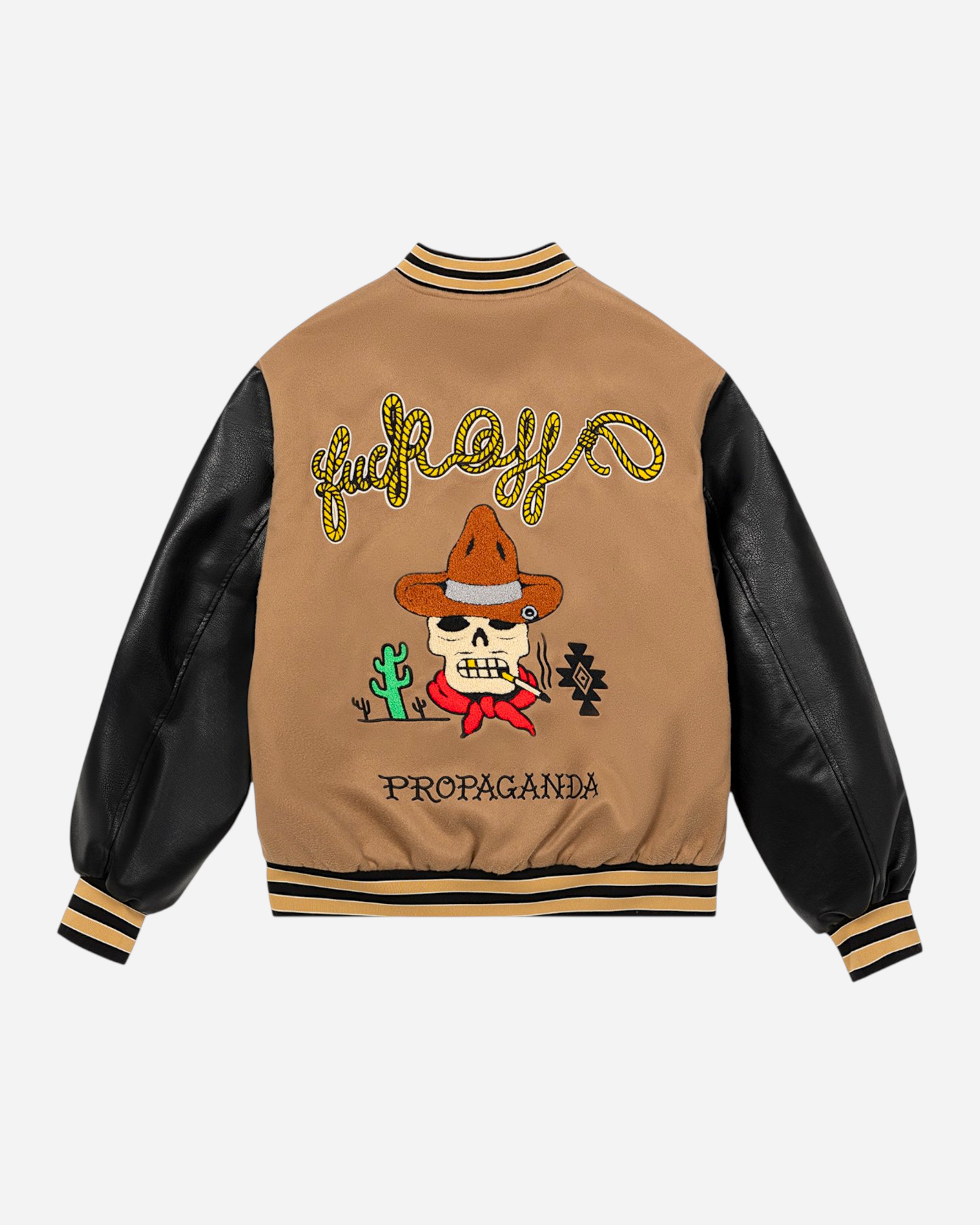 Propaganda West Varsity Jacket Brown