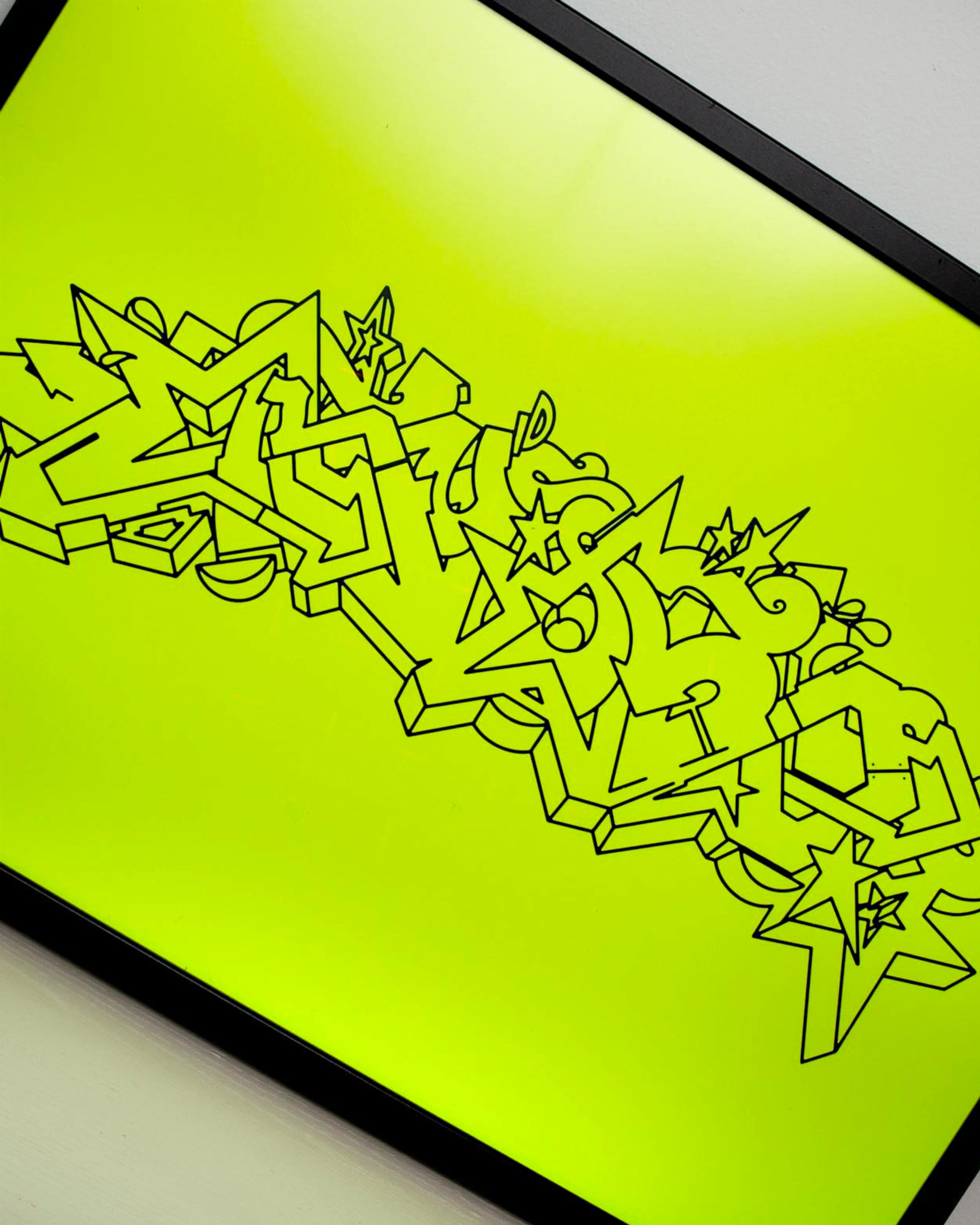 Invidia - Rusto 50x70 Print Spicy Fluo