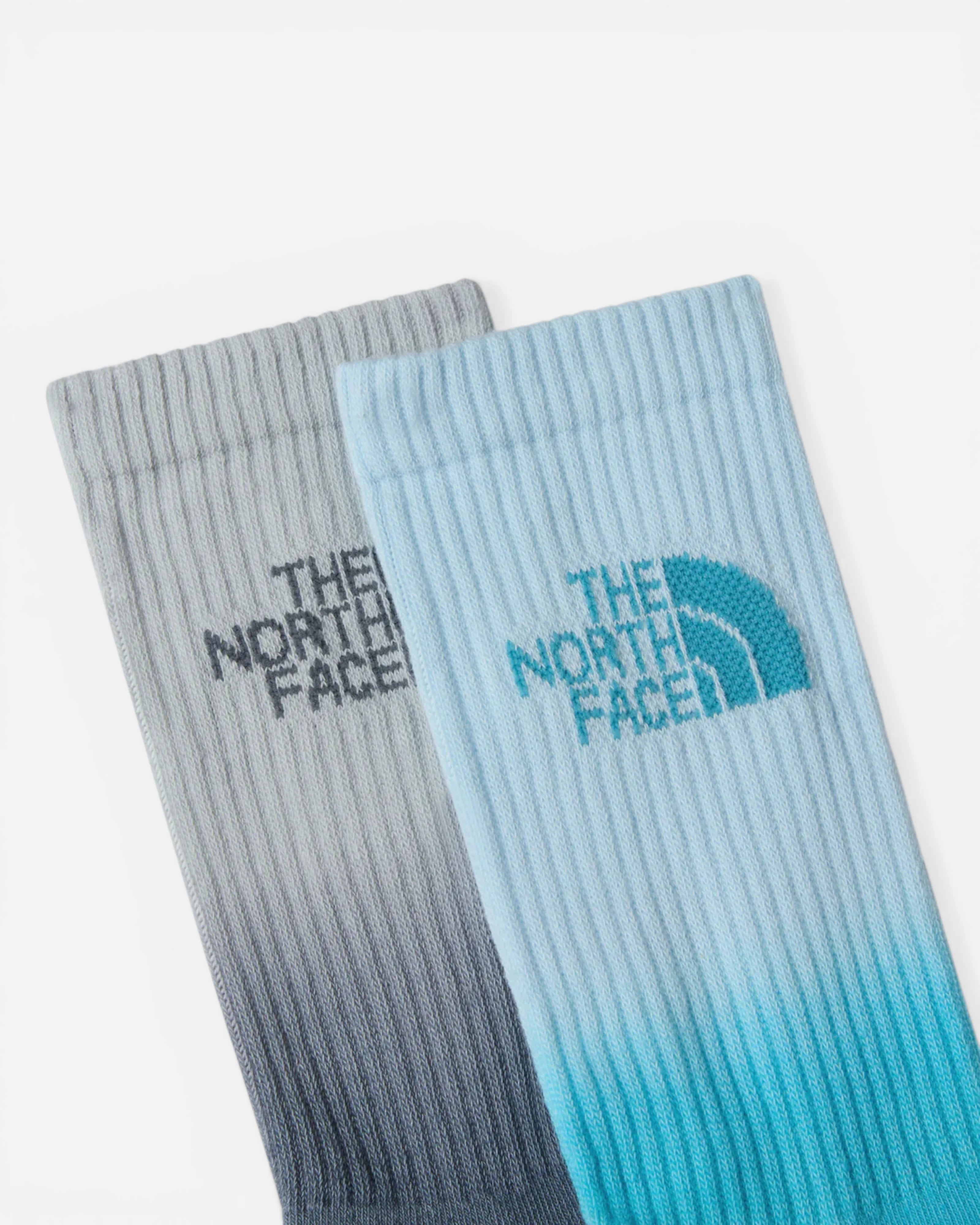 Everyday Crew Socks Dip Dye River Ice-Opal Frost-Frost Grey-Granite Grey 2x Pack