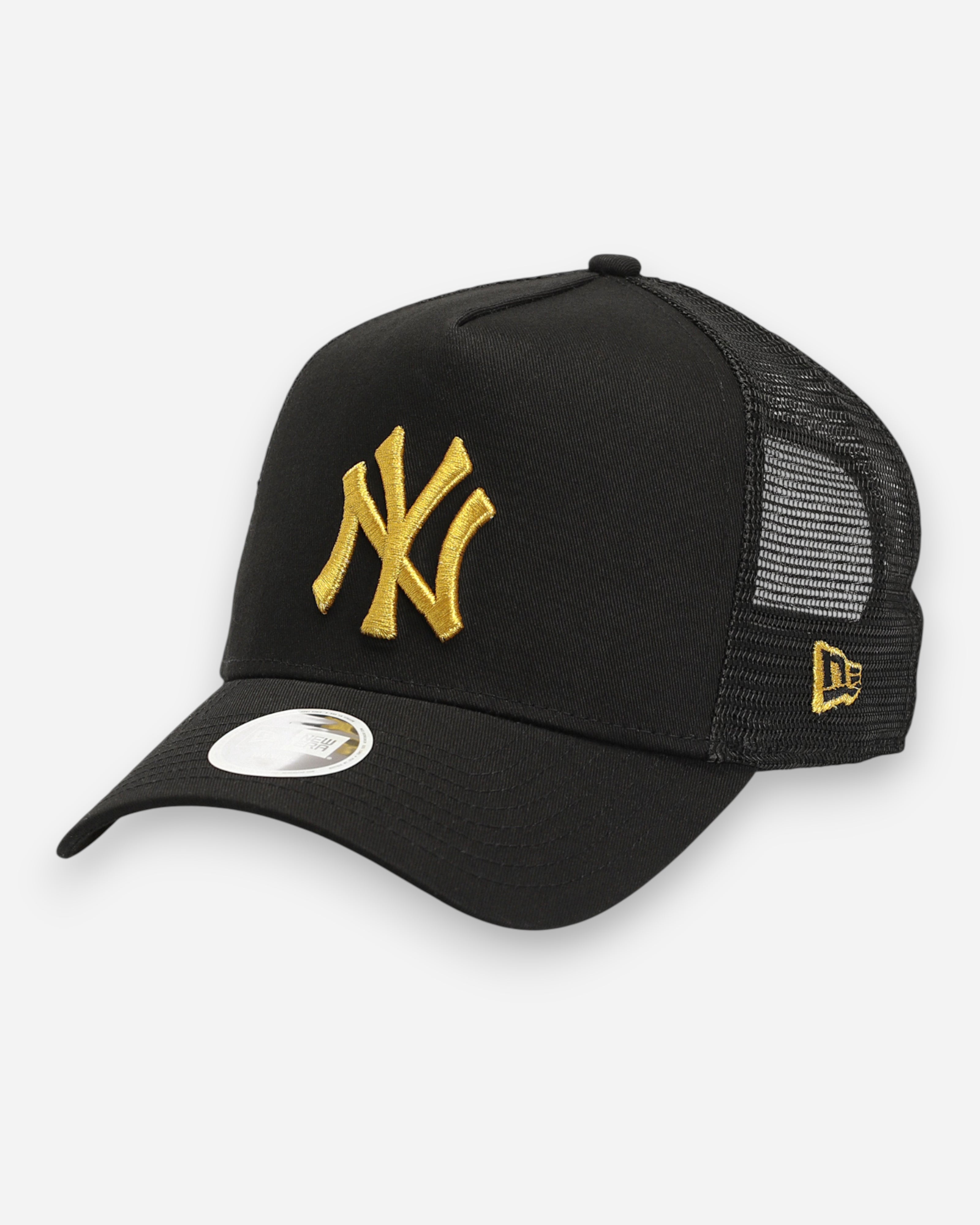 Trucker Womens New York Yankees Metallic Black / Gold