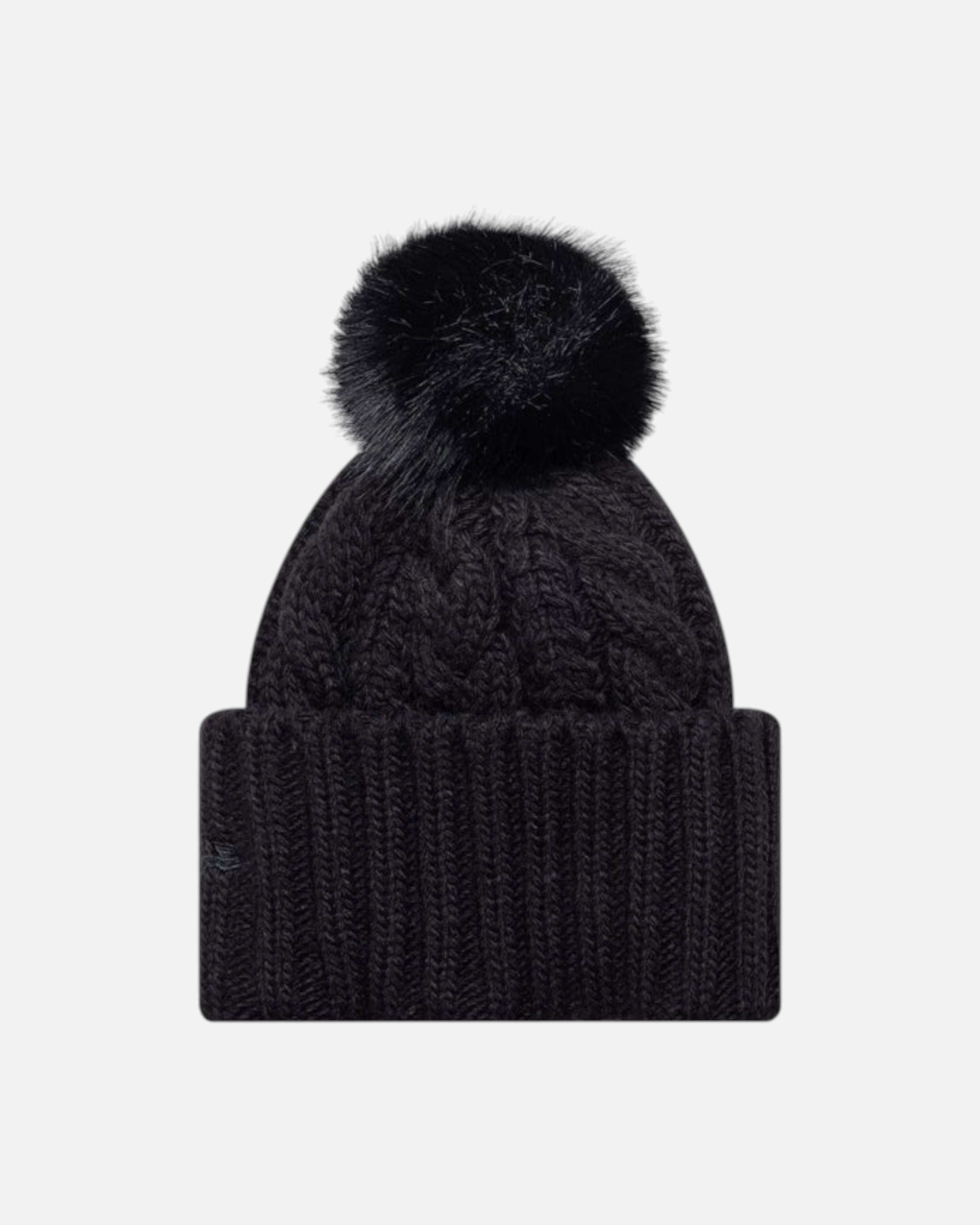 Women NY Yankees Pom Pom Beanie Black