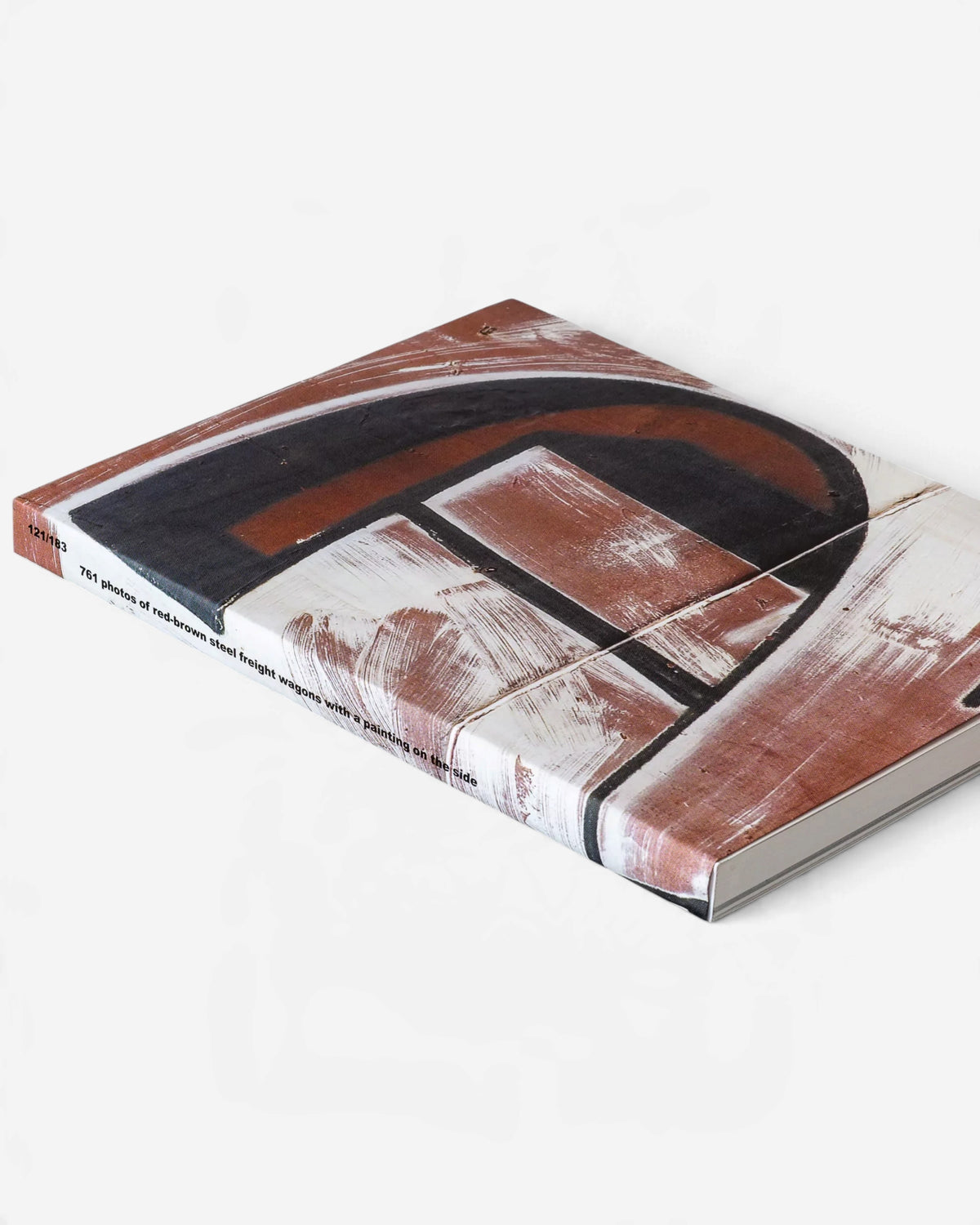 Astrofat book 121/183 by Boris DELTA Tellegen featuring graffiti art on red-brown freight wagons on the cover.