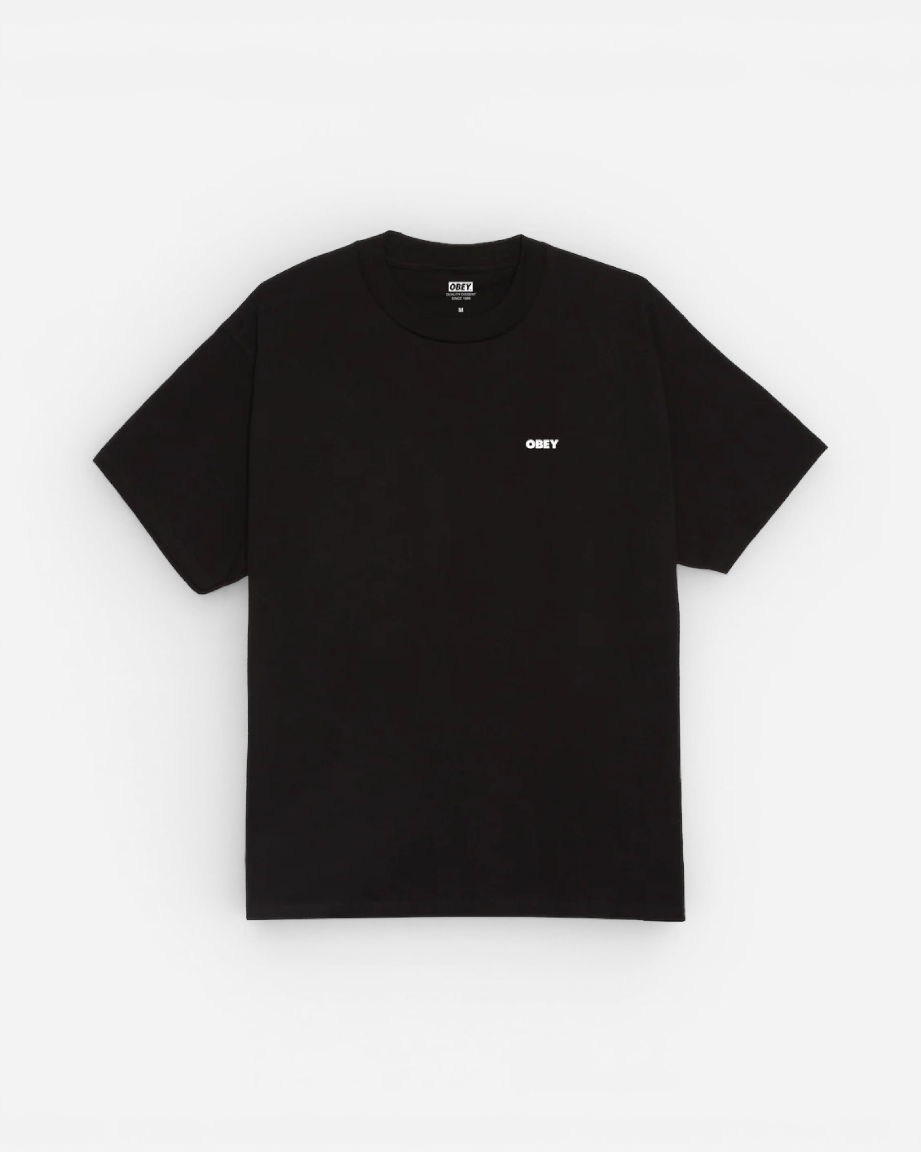 Astrofat Always Watching Classic Tee in black, made from 100% cotton with a regular fit and printed graphic on front and back.