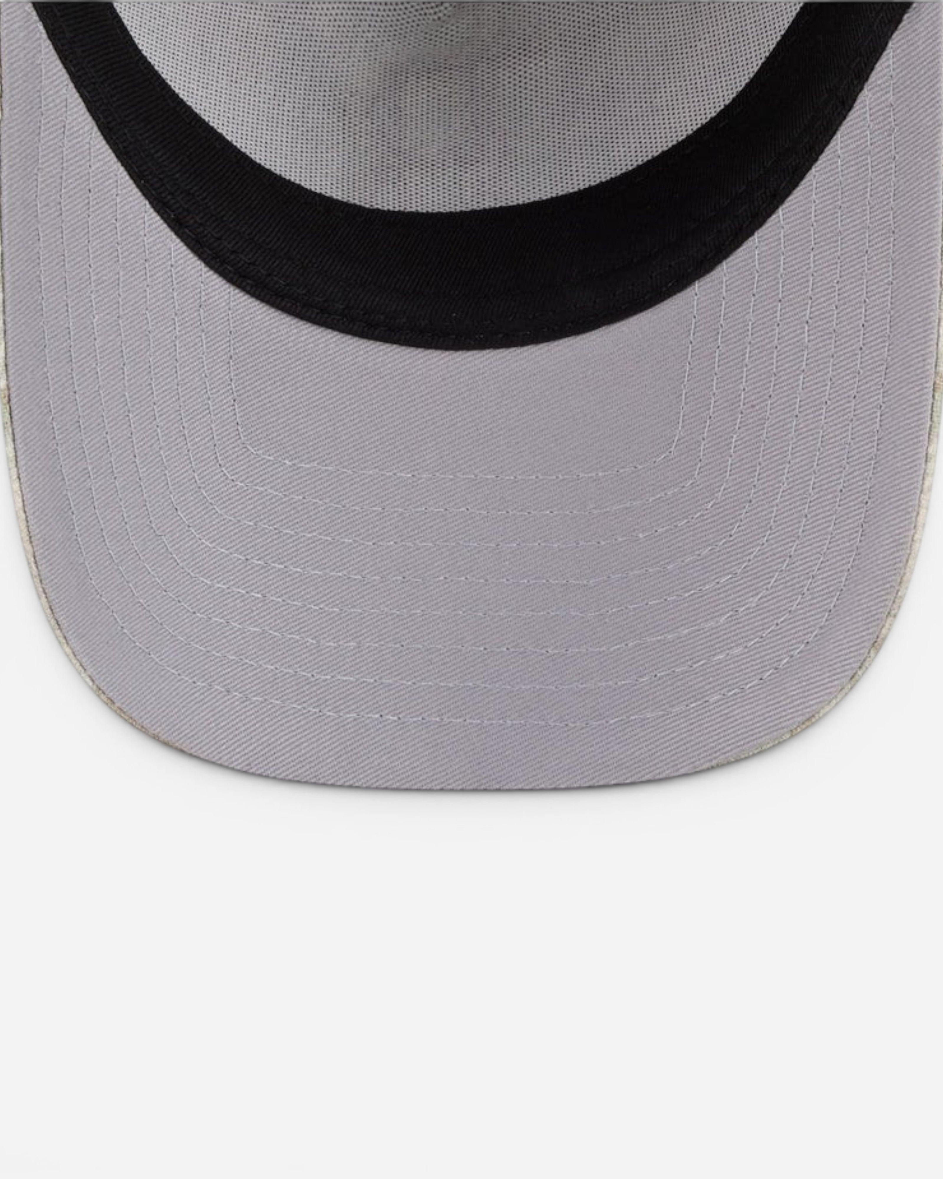 Astrofat Boston Red Sox 59FORTY A-Frame fitted cap with leafy palm print and grey underside.