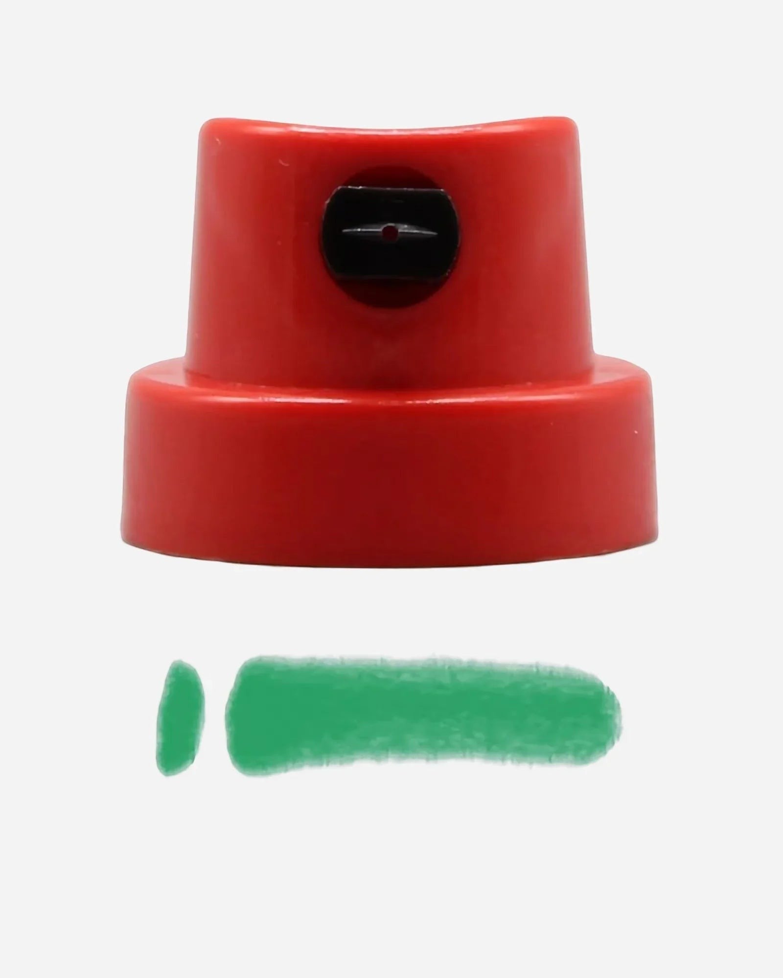 Astrofat Calligraphic Red Cap spray paint nozzle with adjustable flat spray trajectory for vertical or horizontal spray.