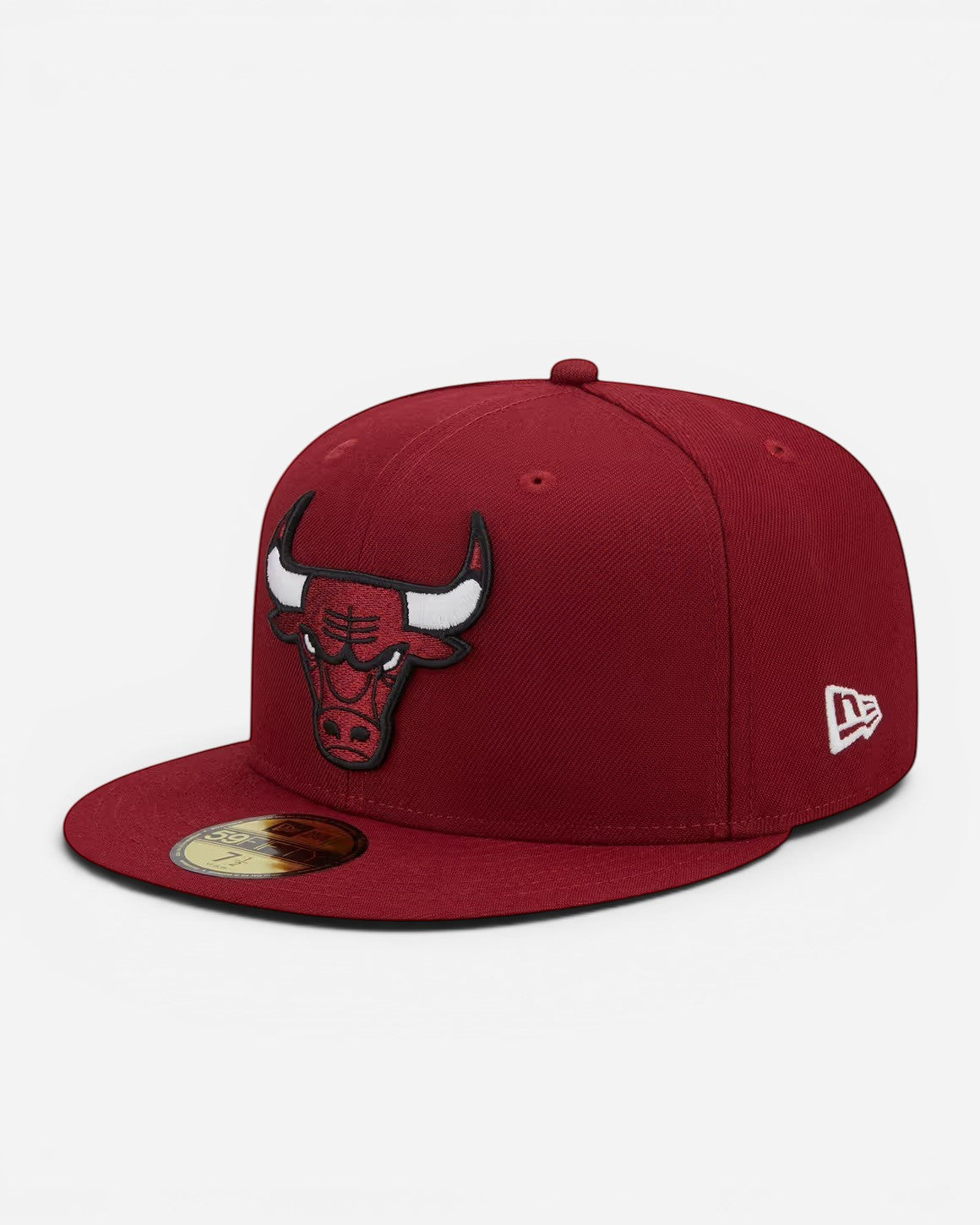 Astrofat 59FIFTY Chicago Bulls fitted cap in bordeaux red with embroidered team logo and flat brim