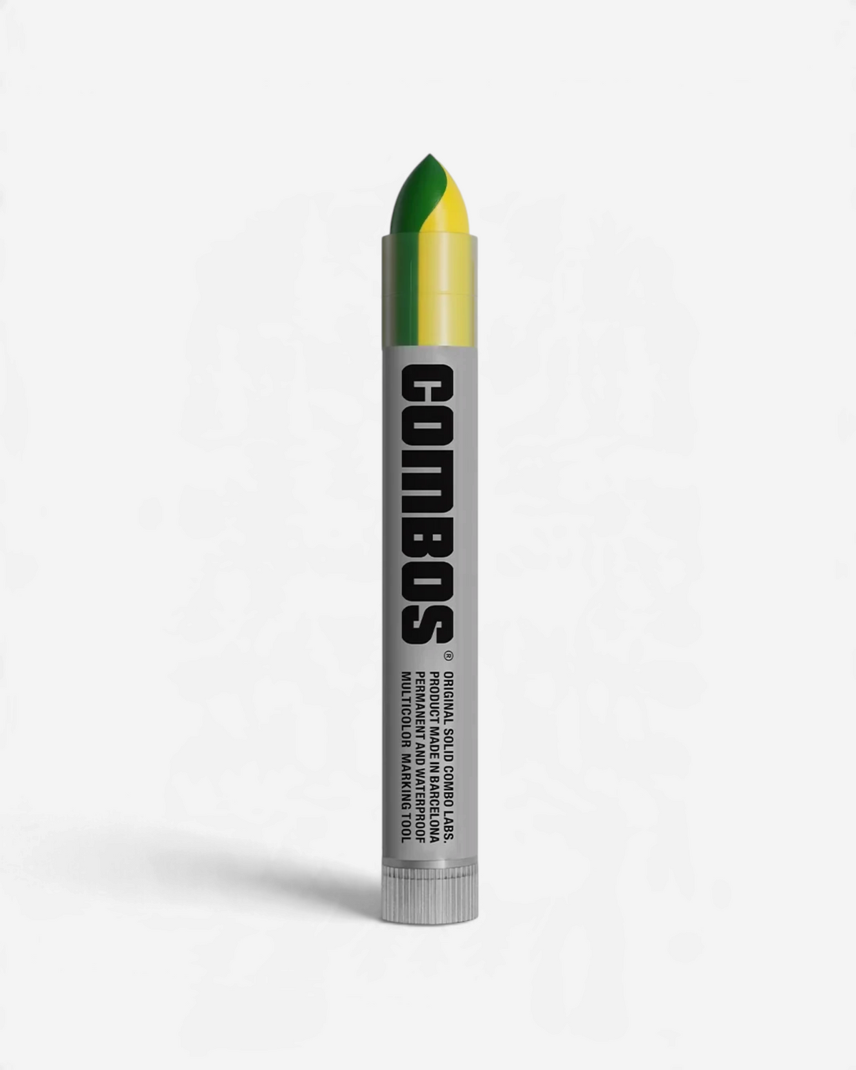 Astrofat Combos Rio solid marker with a dual-color green and yellow tip for graffiti and artistic marking.