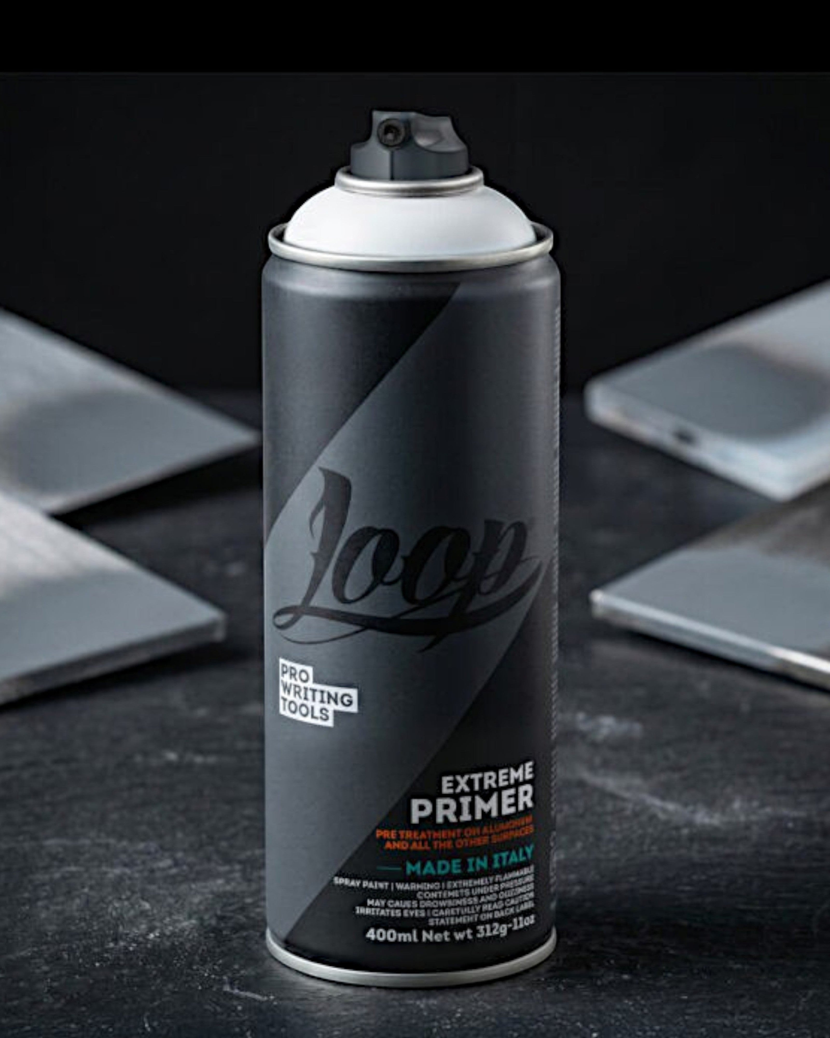 Astrofat Loop Extreme Primer White spray can, 400ml, with Original Cap, Made in Italy.