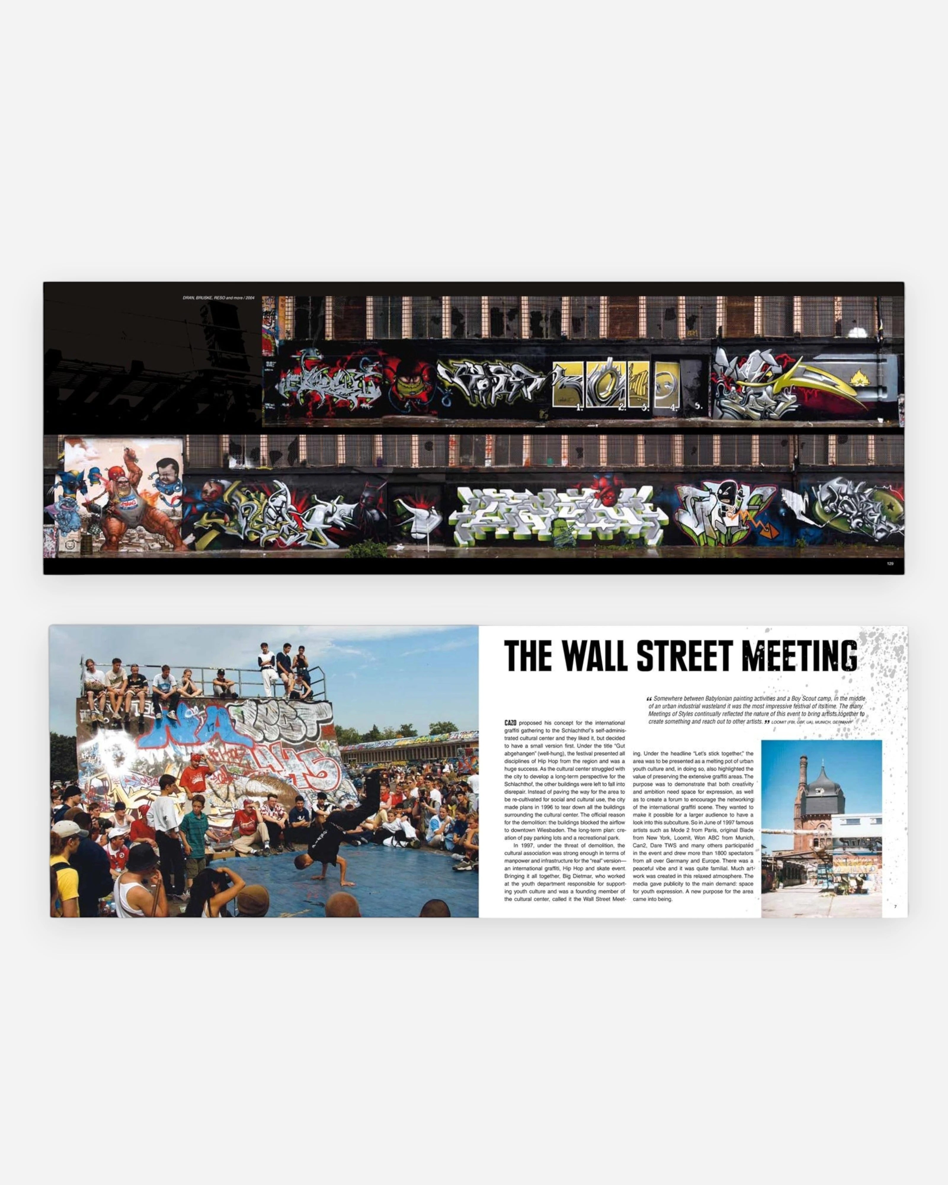 Astrofat Books #17 Meeting of Styles Volume 1 features graffiti art and hip hop culture. Softcover, 224 pages, English.