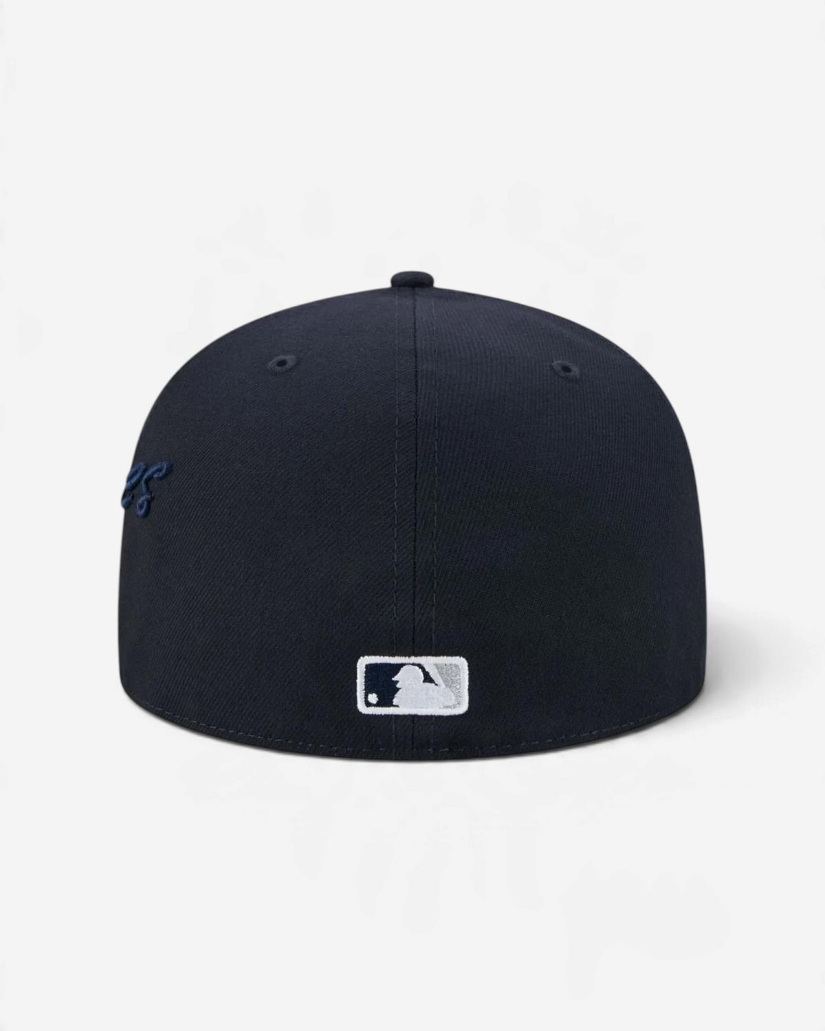 Astrofat navy blue 59FIFTY fitted cap with New York Yankees branding and MLB logo on the back.